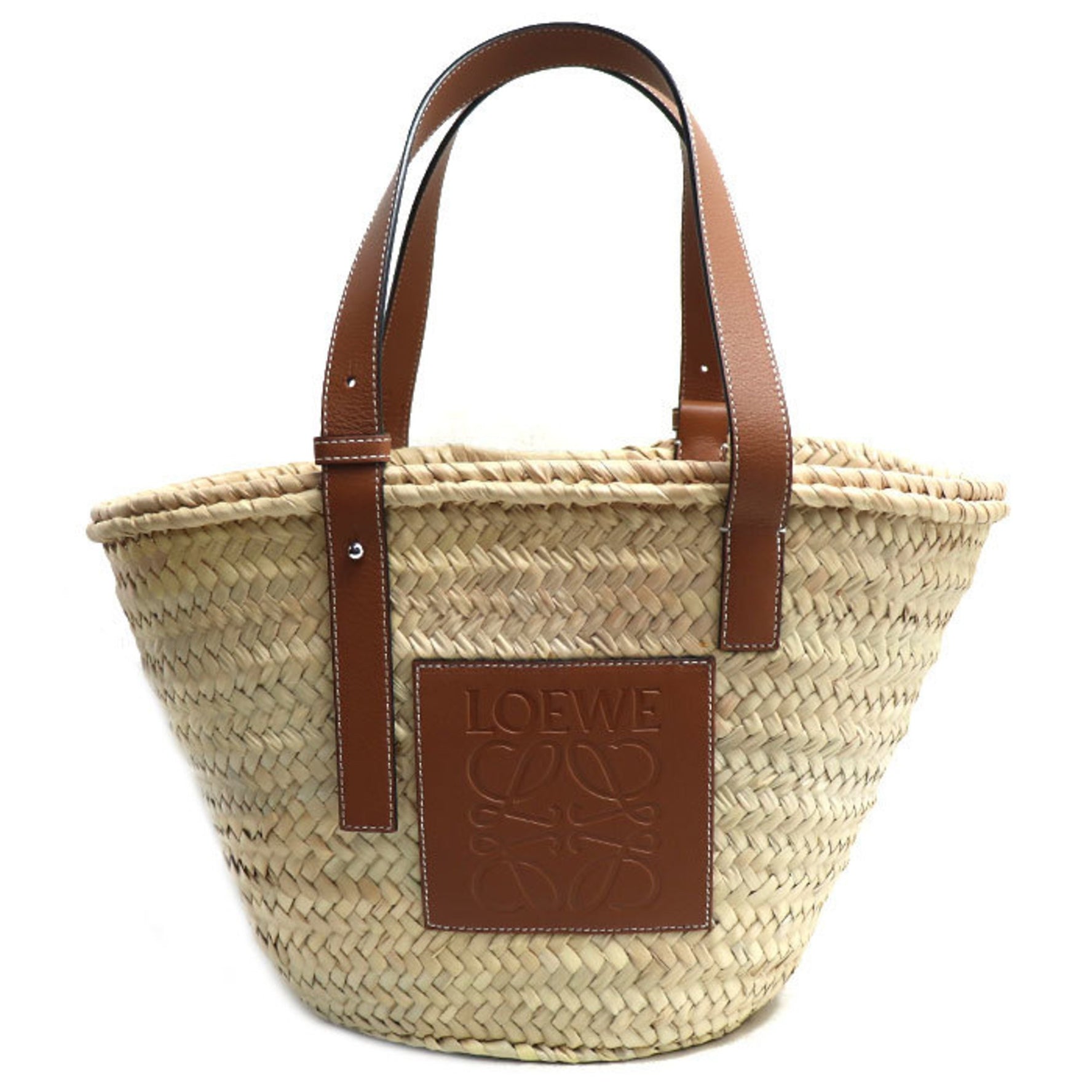 LOEWE Basket Bag Medium Tote Natural Tan