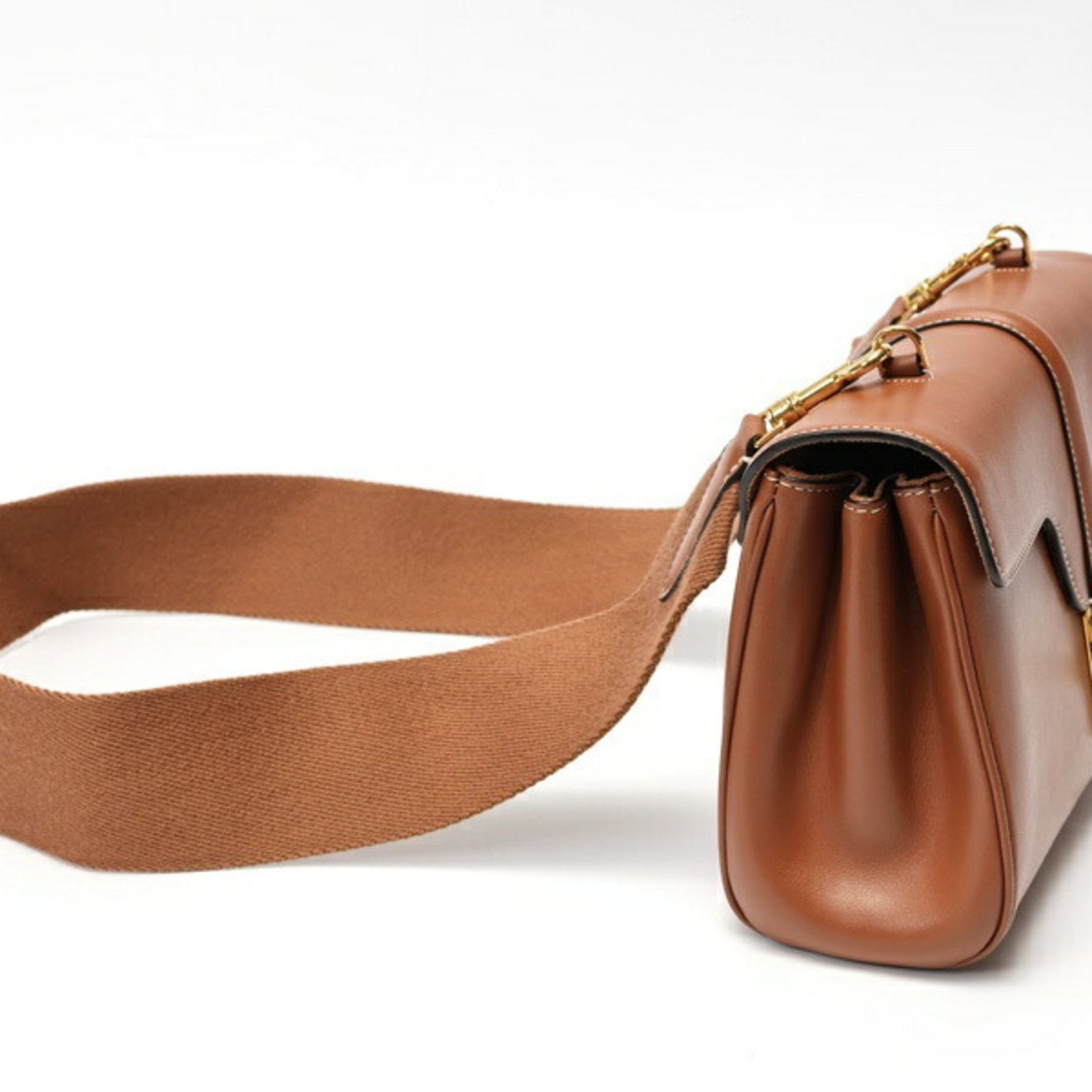 Celine Teen Soft 16 (Ceze) Shoulder Bag Calfskin Tan