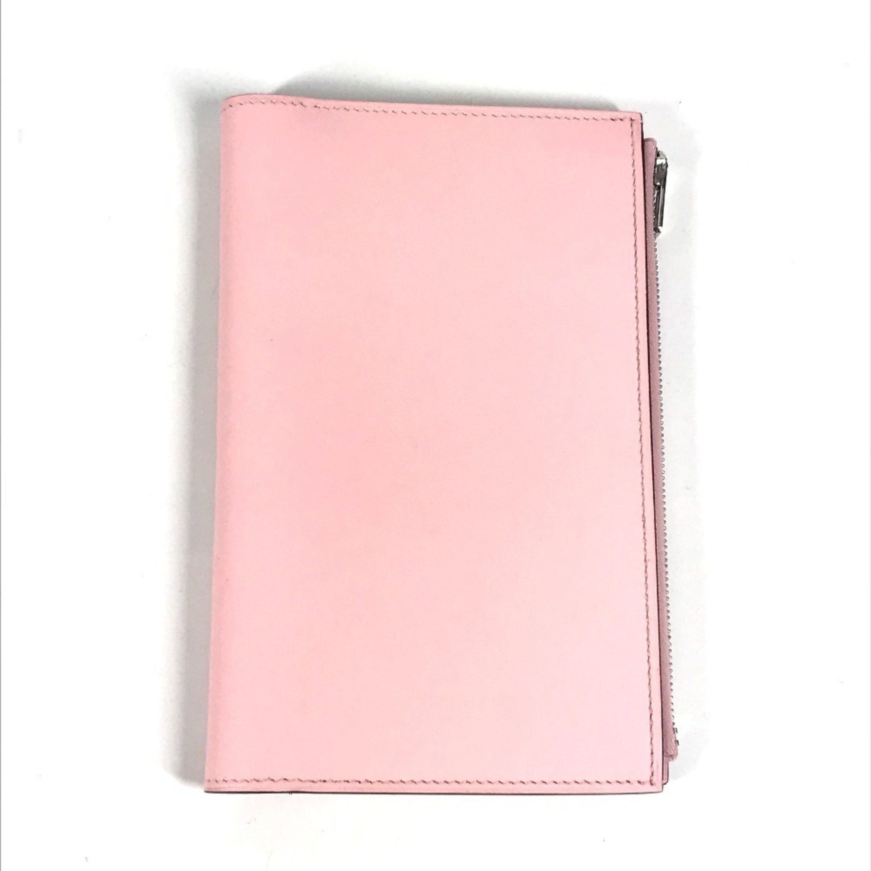 HERMES Notepad "EA Zip" PM Notebook, Case, Stationery, Planner, Notebook Cover, Leather, Men's and Rose Sakura Pink, Like New