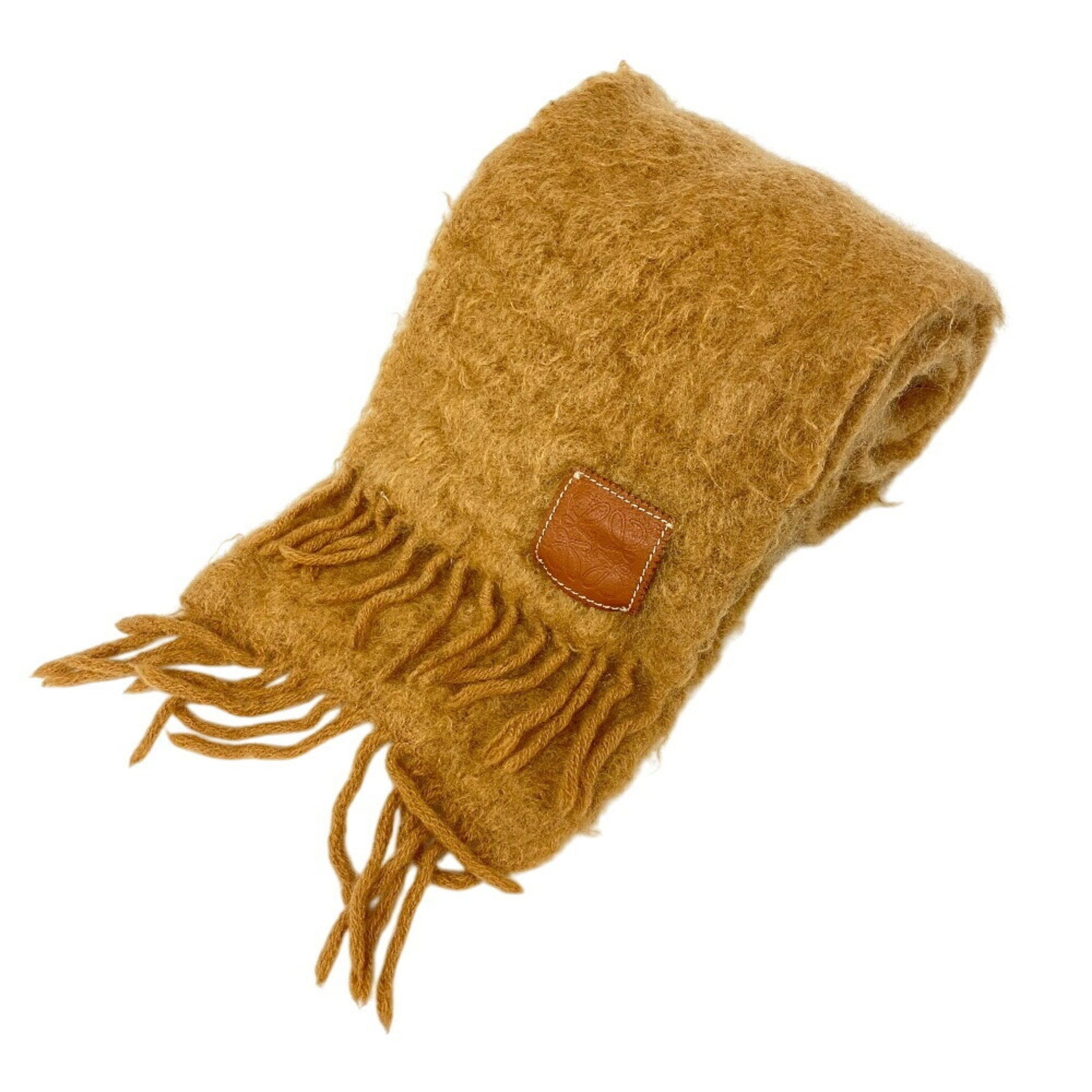 LOEWE Anagram Scarf Bag Cover Ribbon High Beige Women's