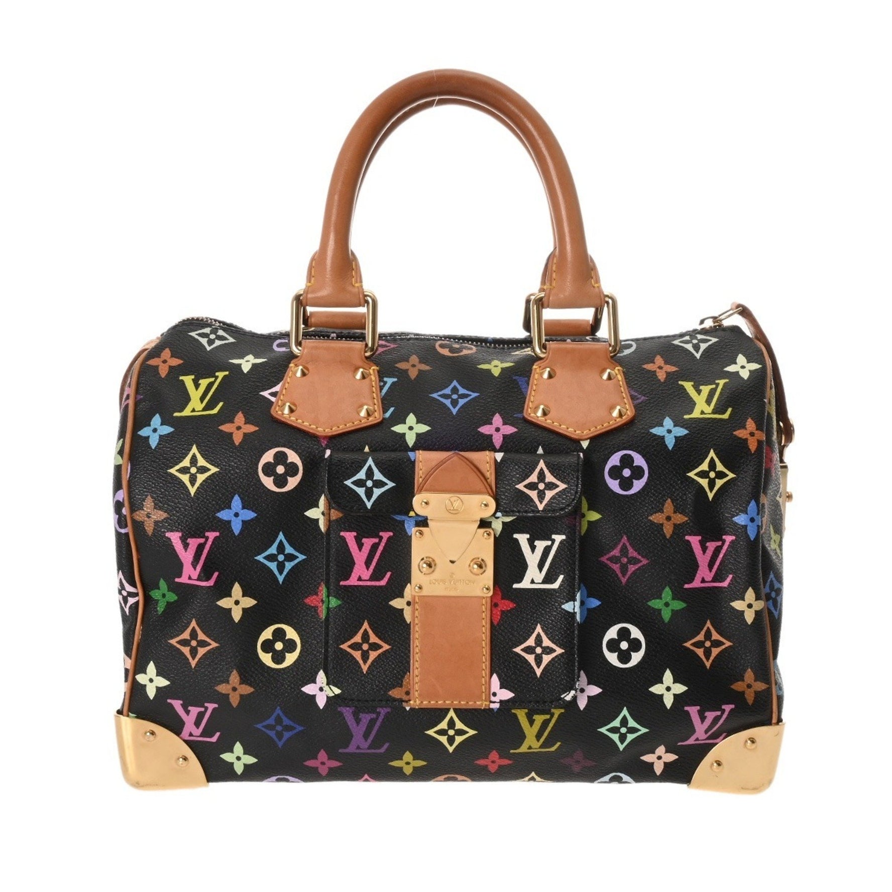 LOUIS VUITTON Louis Vuitton Multicolore Speedy 30 Noir Monogram Handbag