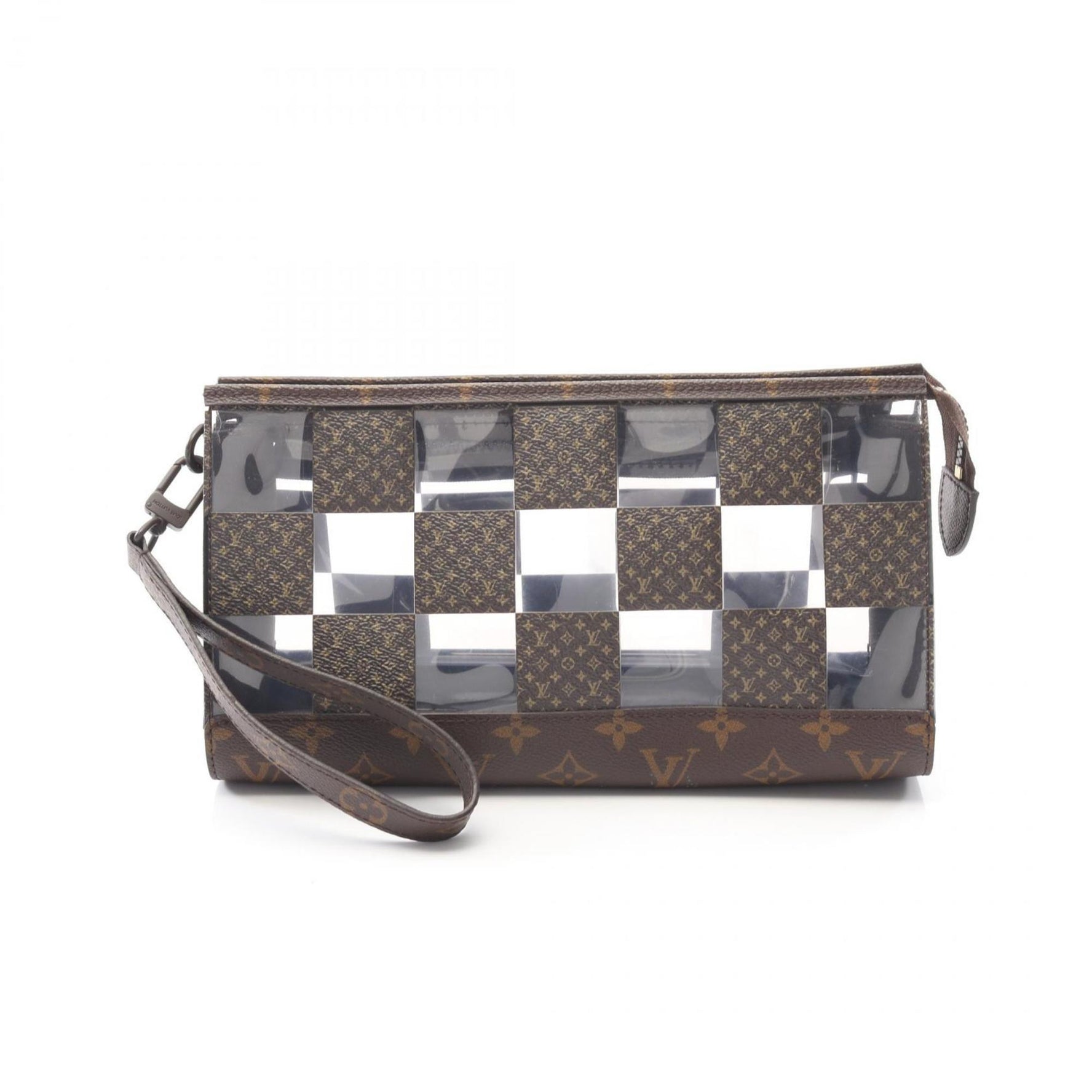 Louis Vuitton Stand Pouch/Clutch Bag, Coated Canvas