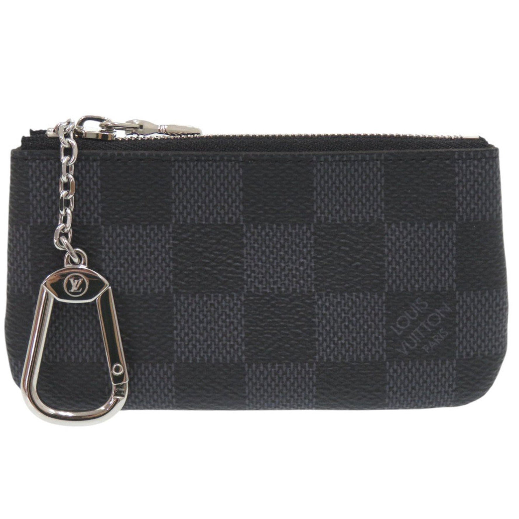 Like new Louis Vuitton Pochette Cle Damier Graphite Wallet LV 1493 LOUIS VUITTON