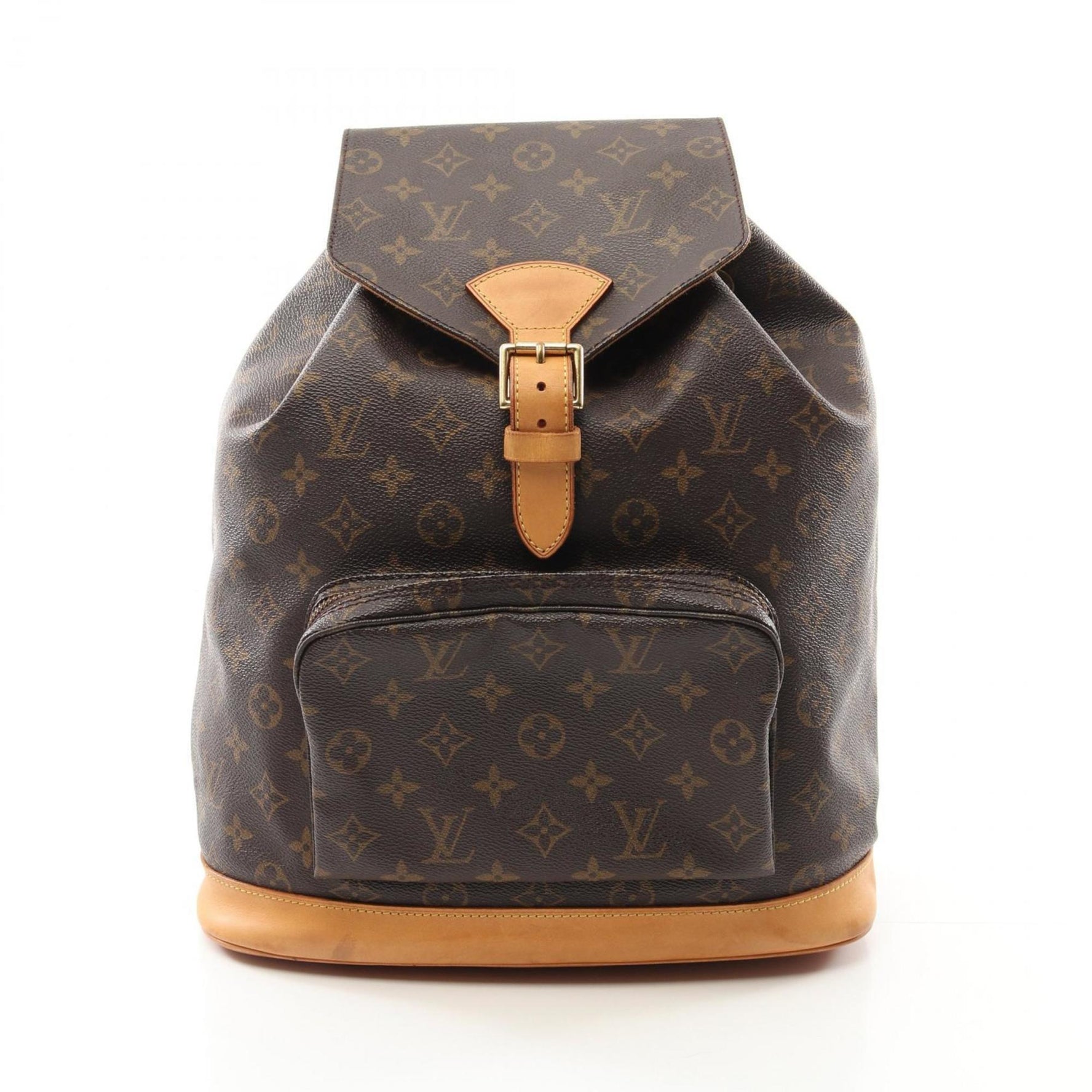 Louis Vuitton Montsouris GM Backpack Coated Canvas Leather Monogram Brown