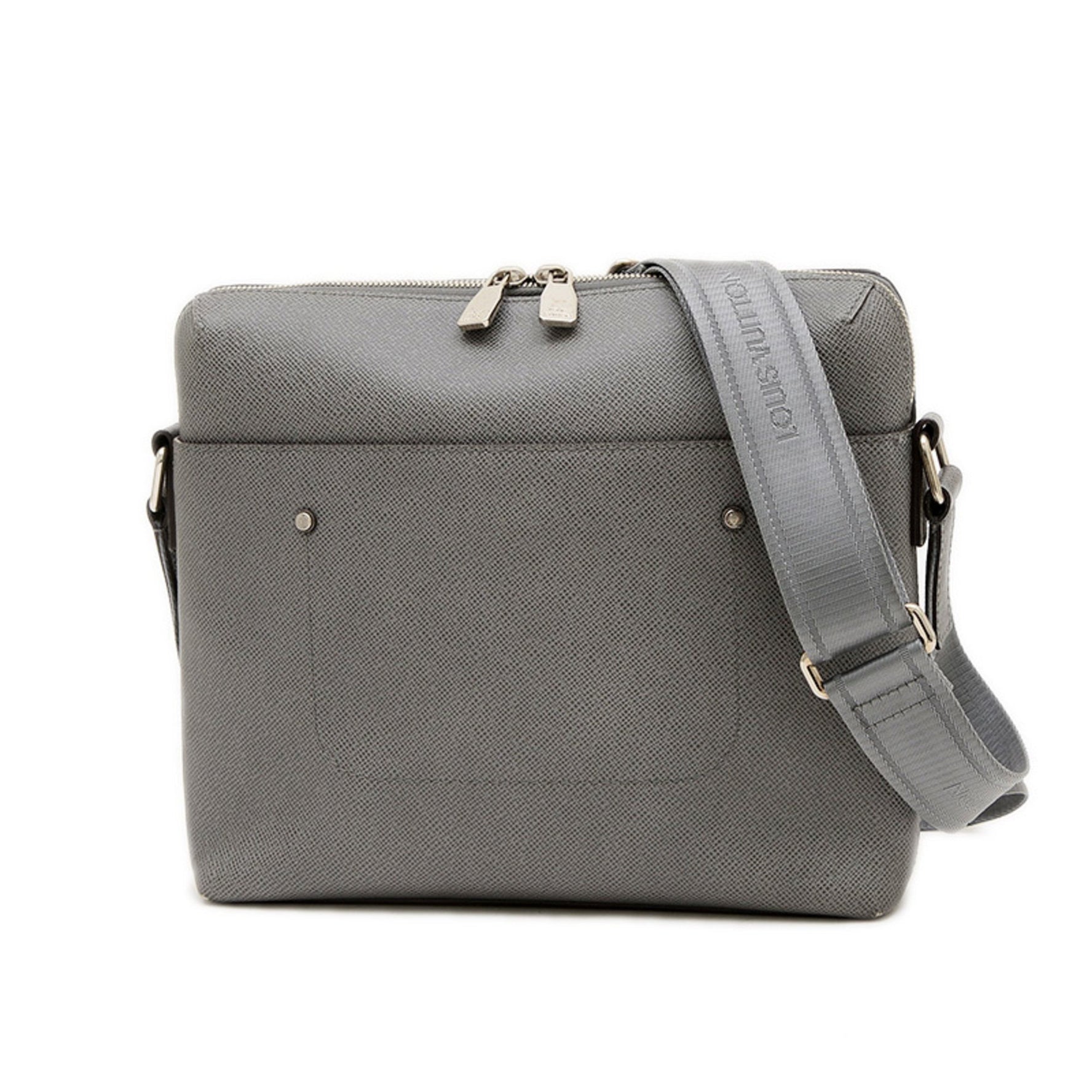 Louis Vuitton Taiga Grigori Messenger PM Shoulder Bag Grey BP