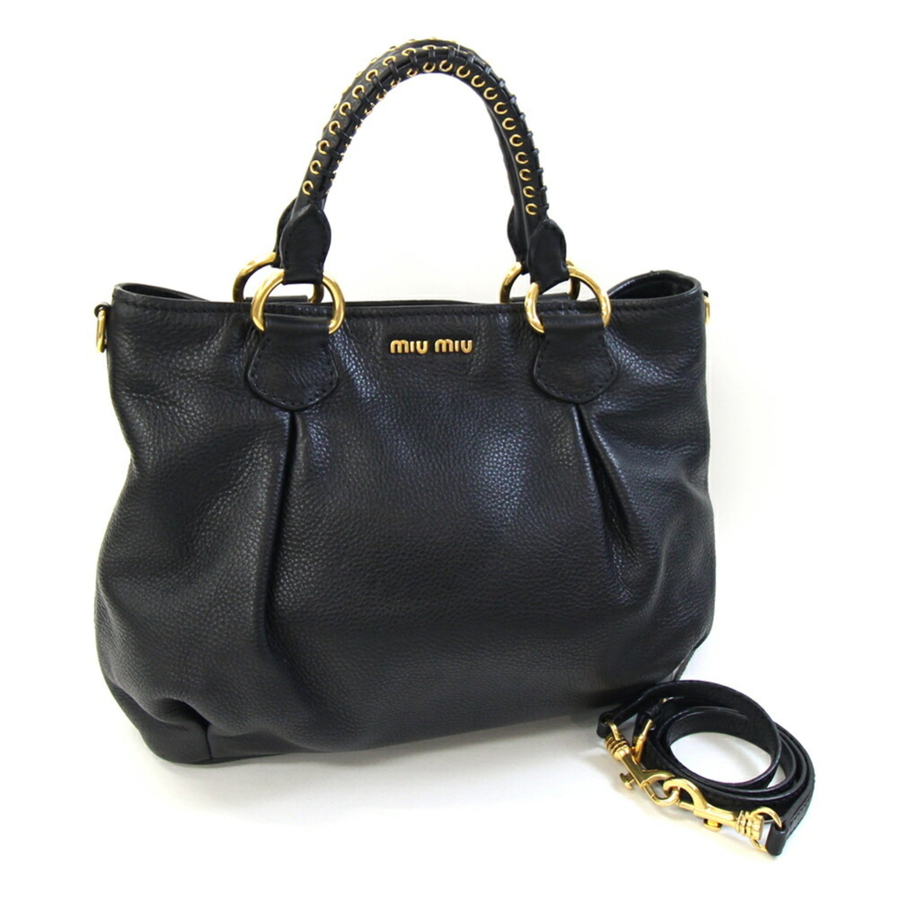 Miu Miu Miu Handbag Leather Shoulder Bag MIU