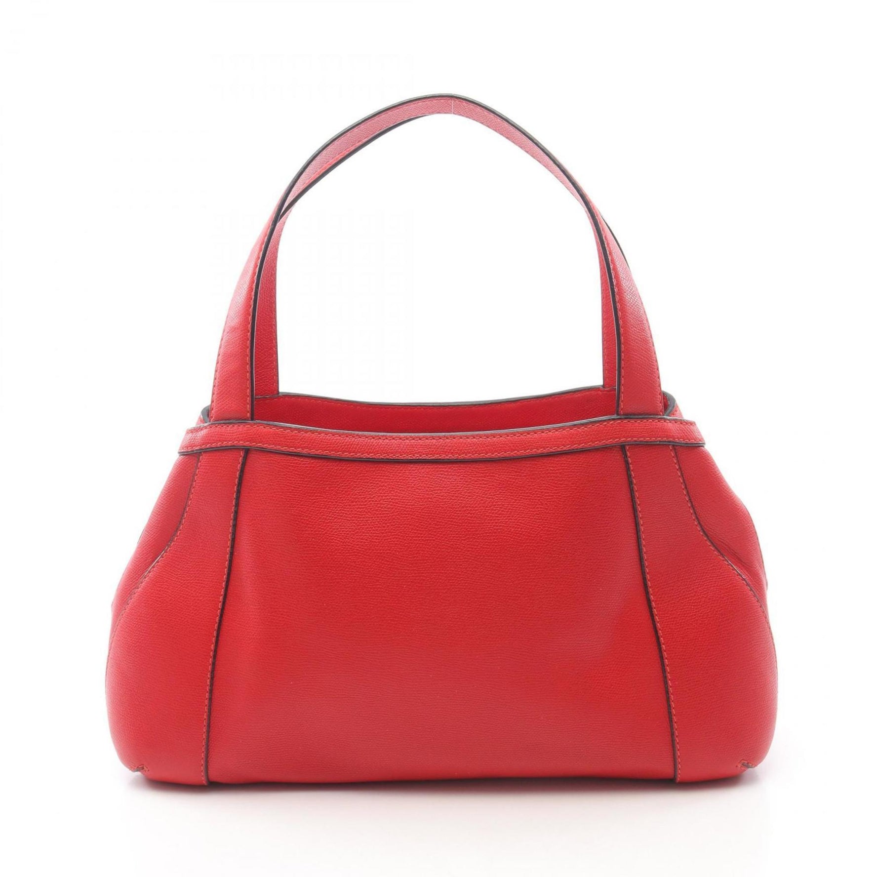 Valextra Leather Handbag in Red