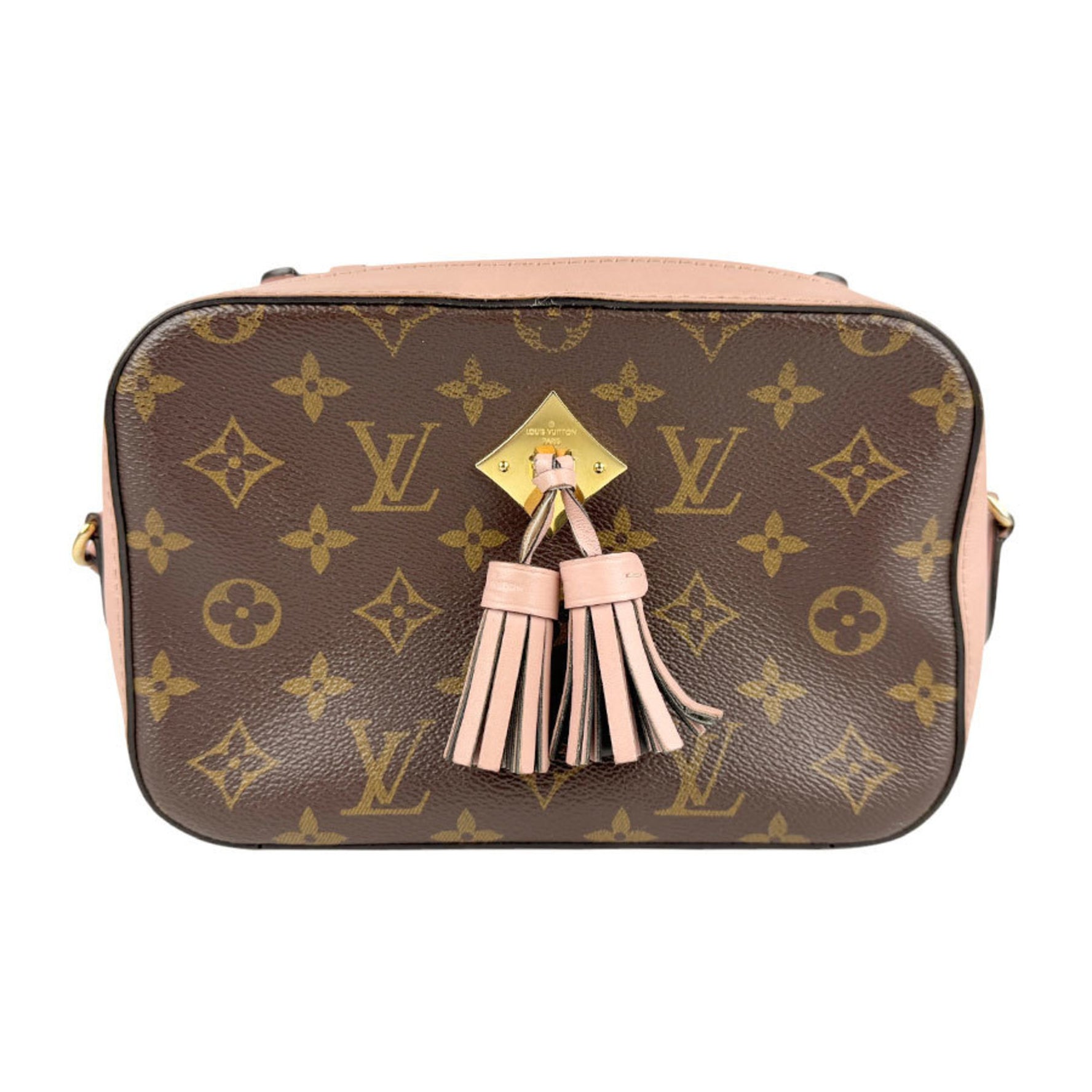 Louis Vuitton Shoulder Bag Monogram Santonge Canvas Rose Poodle Women's M44442 n1129