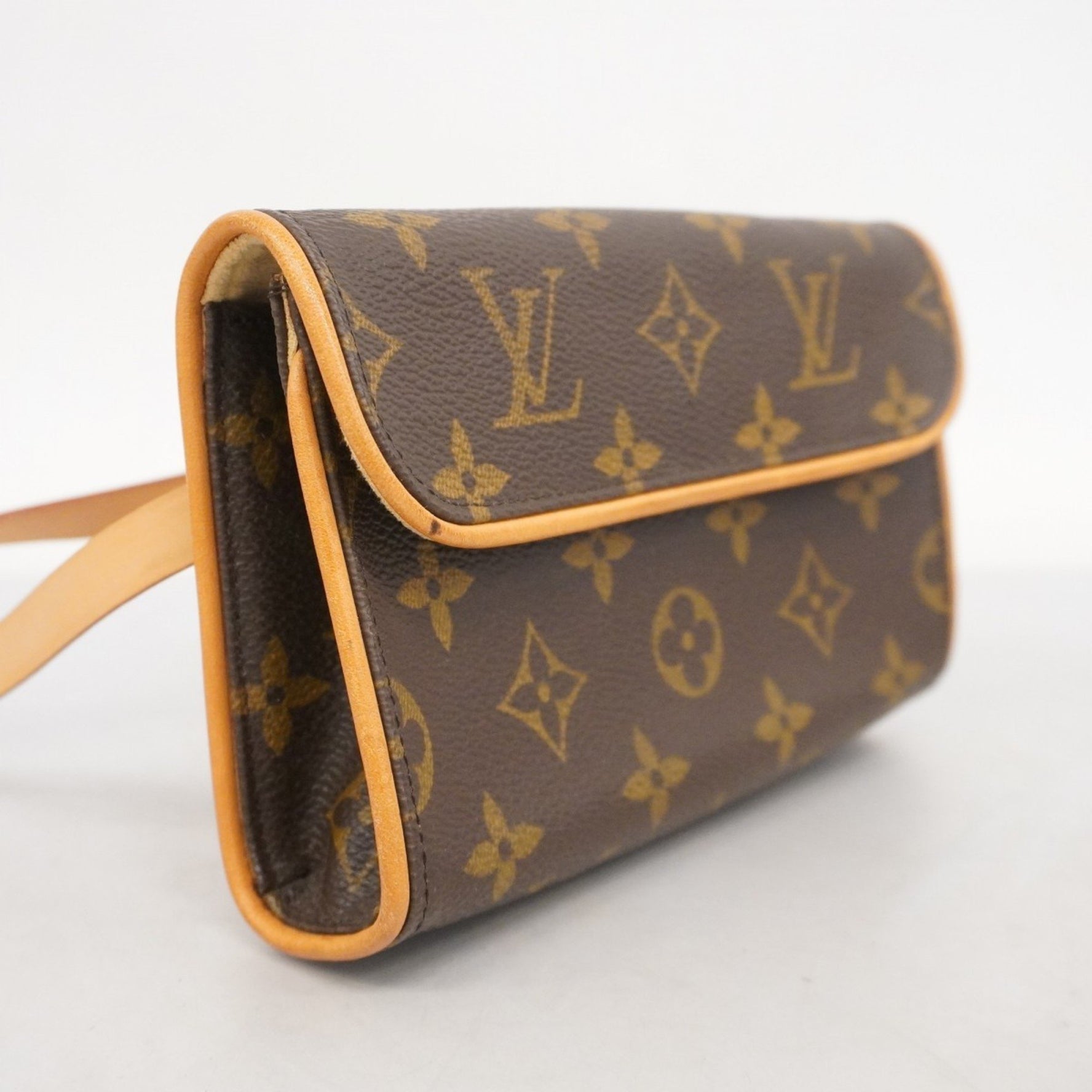 Louis Vuitton Monogram Pochette Florentine Waist Bag M51855 Brown Women's