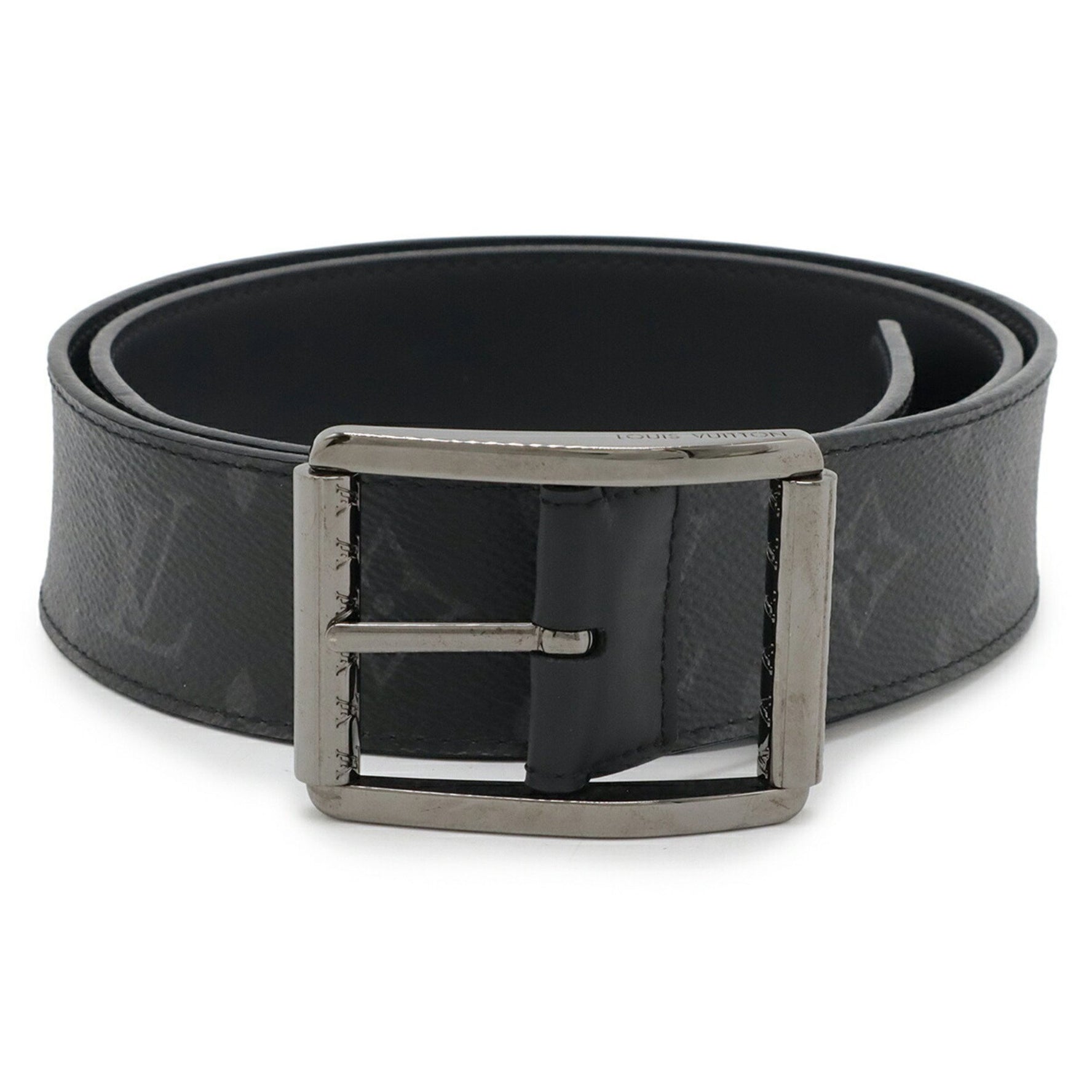 LOUIS VUITTON Louis Vuitton Monogram Eclipse Santur Reverso 40MM Reversible Belt #90 M9044U