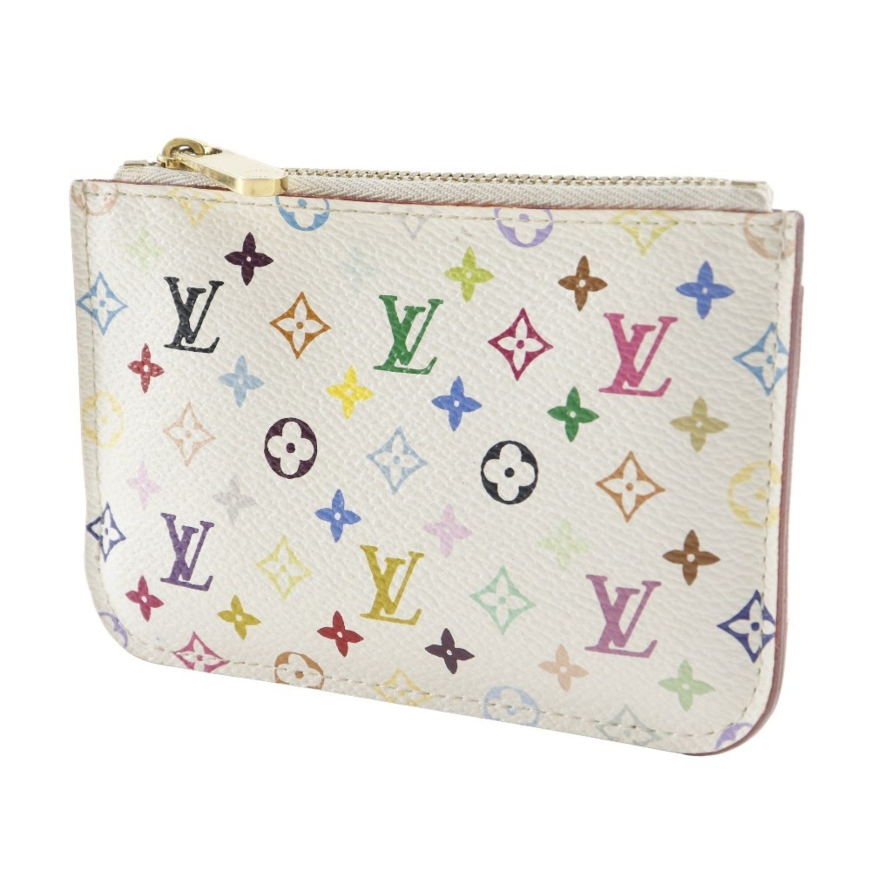 Louis Vuitton Pochette Cree Coin Case Monogram Multicolore 2009 White