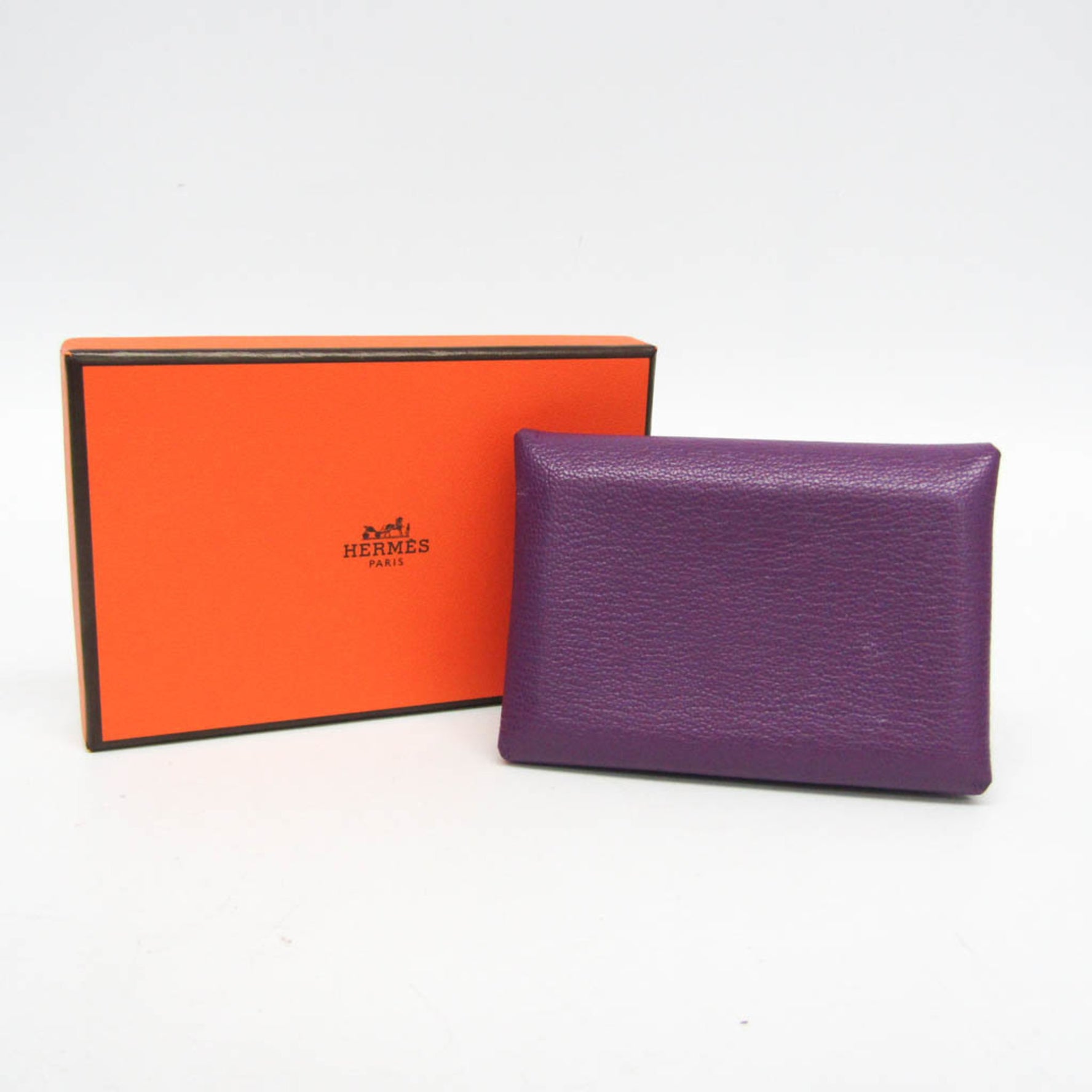 Hermes Calvi Duo Chevre Leather Card Case