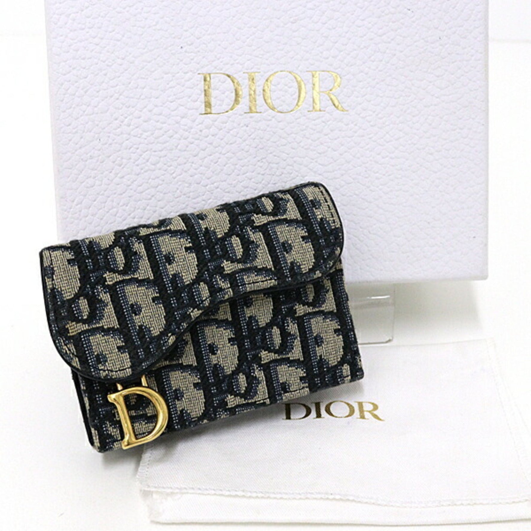 Christian Dior Dior Saddle Bloom Card Holder