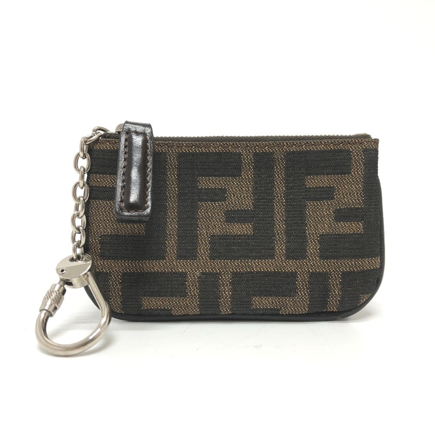 FENDI Zucca Wallet with Coin Purse and Key Ring, Canvas