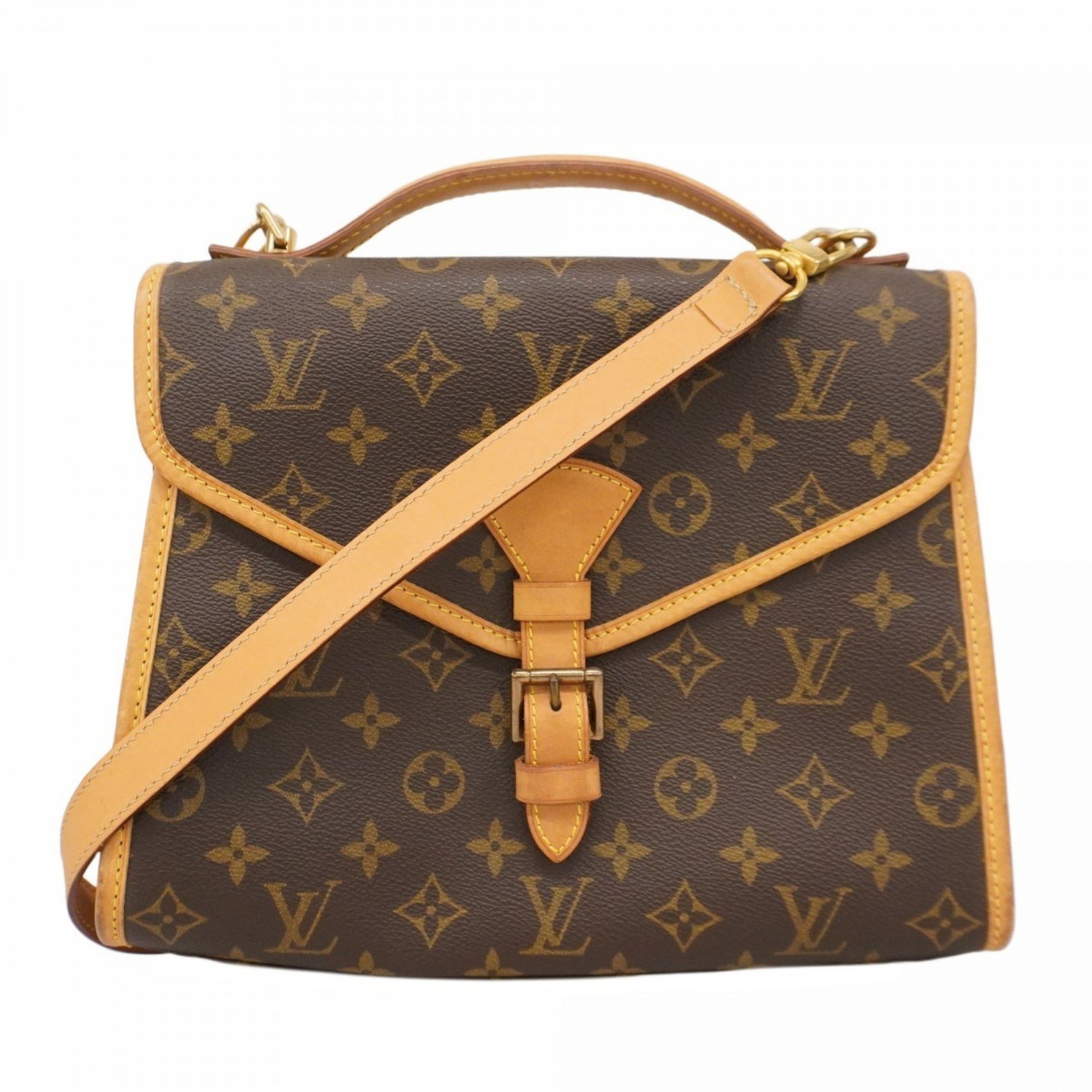 Louis Vuitton Monogram Bel Air Handbag M51122 Brown Women's