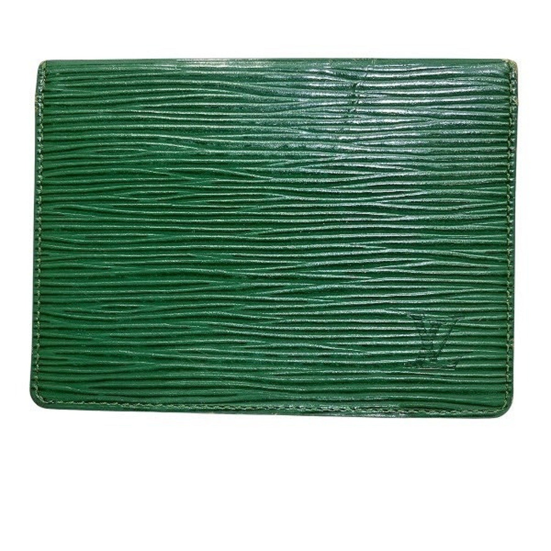 Louis Vuitton Epi Porto 2 Carte Vertical M63204 Green Pass Case/Card Case for Men and Women