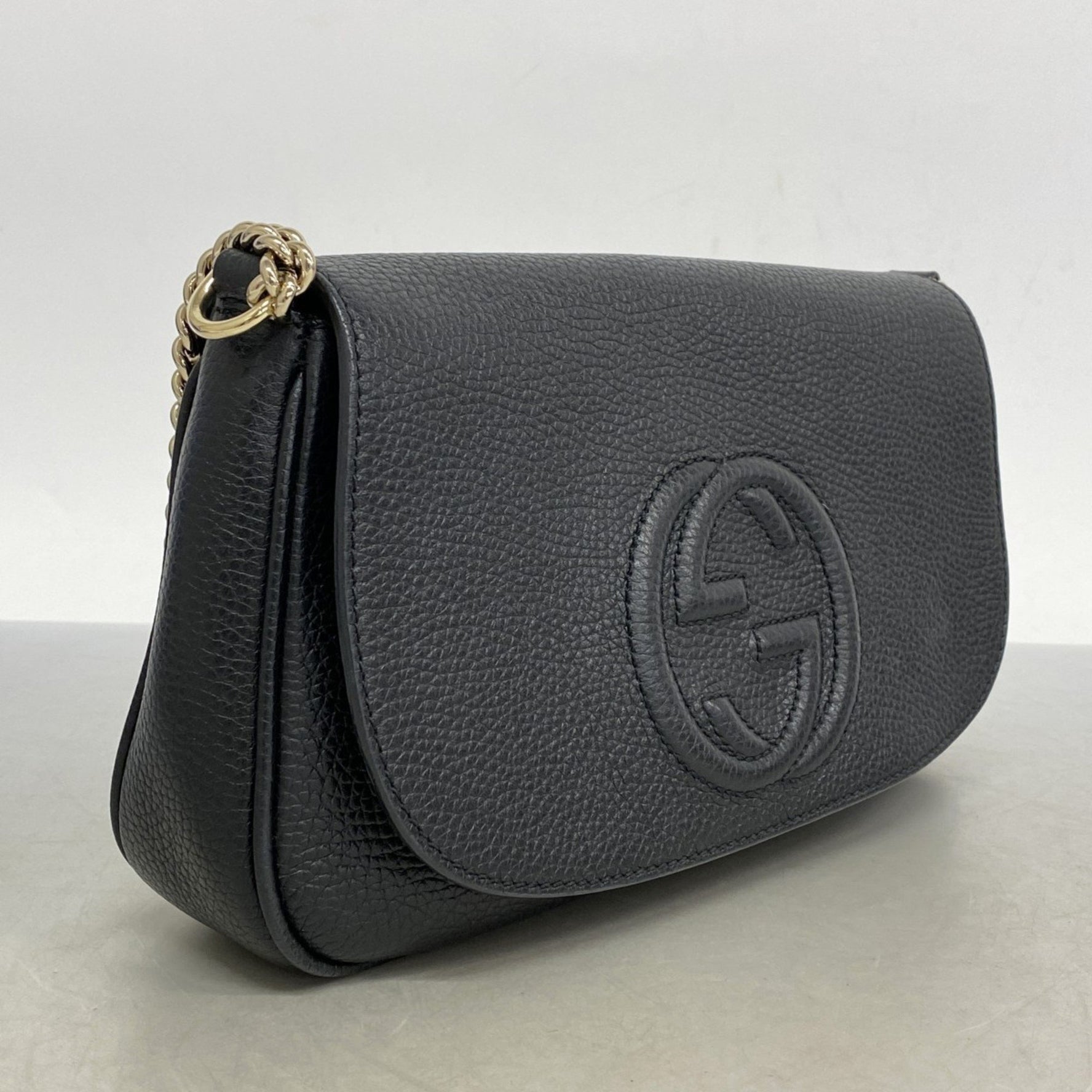 Gucci Interlocking G Shoulder Bag Leather