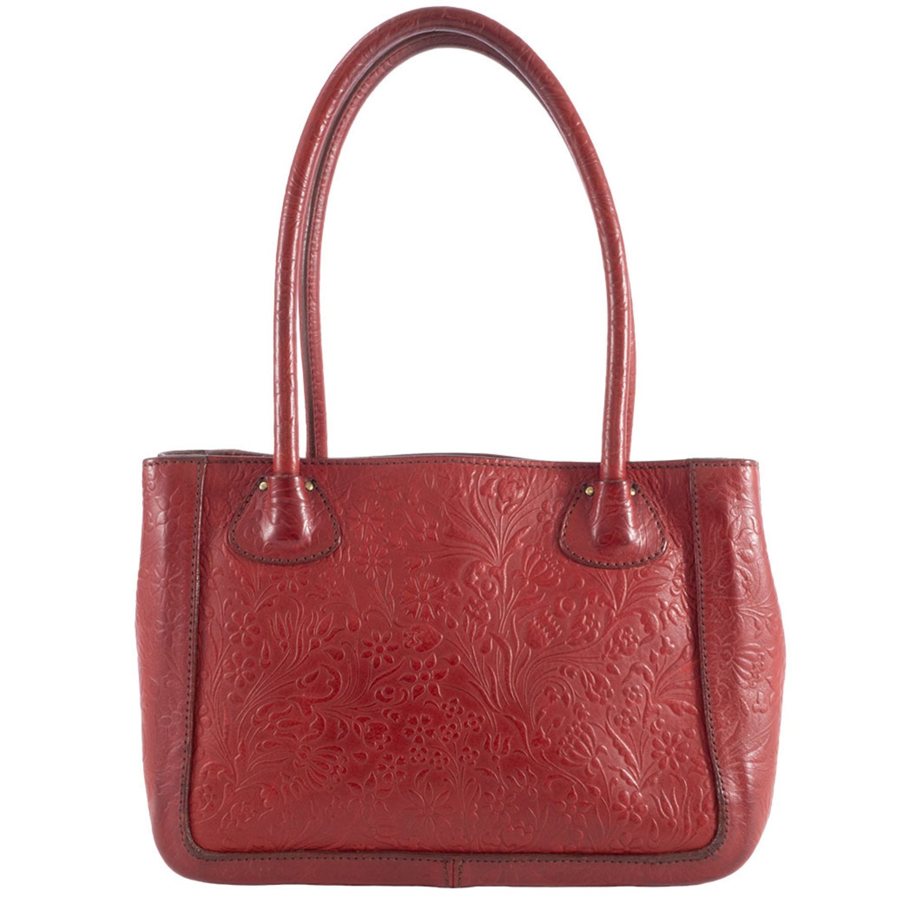 Miu Miu Miu Flower Embossed Handbag Red Leather, MIU