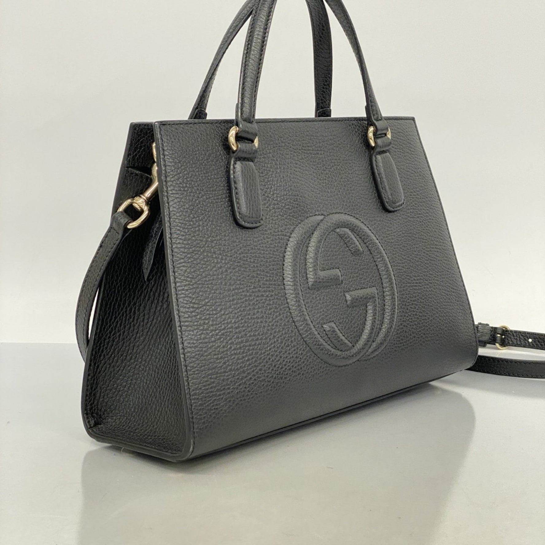 Gucci Interlocking G Handbag Leather Bag
