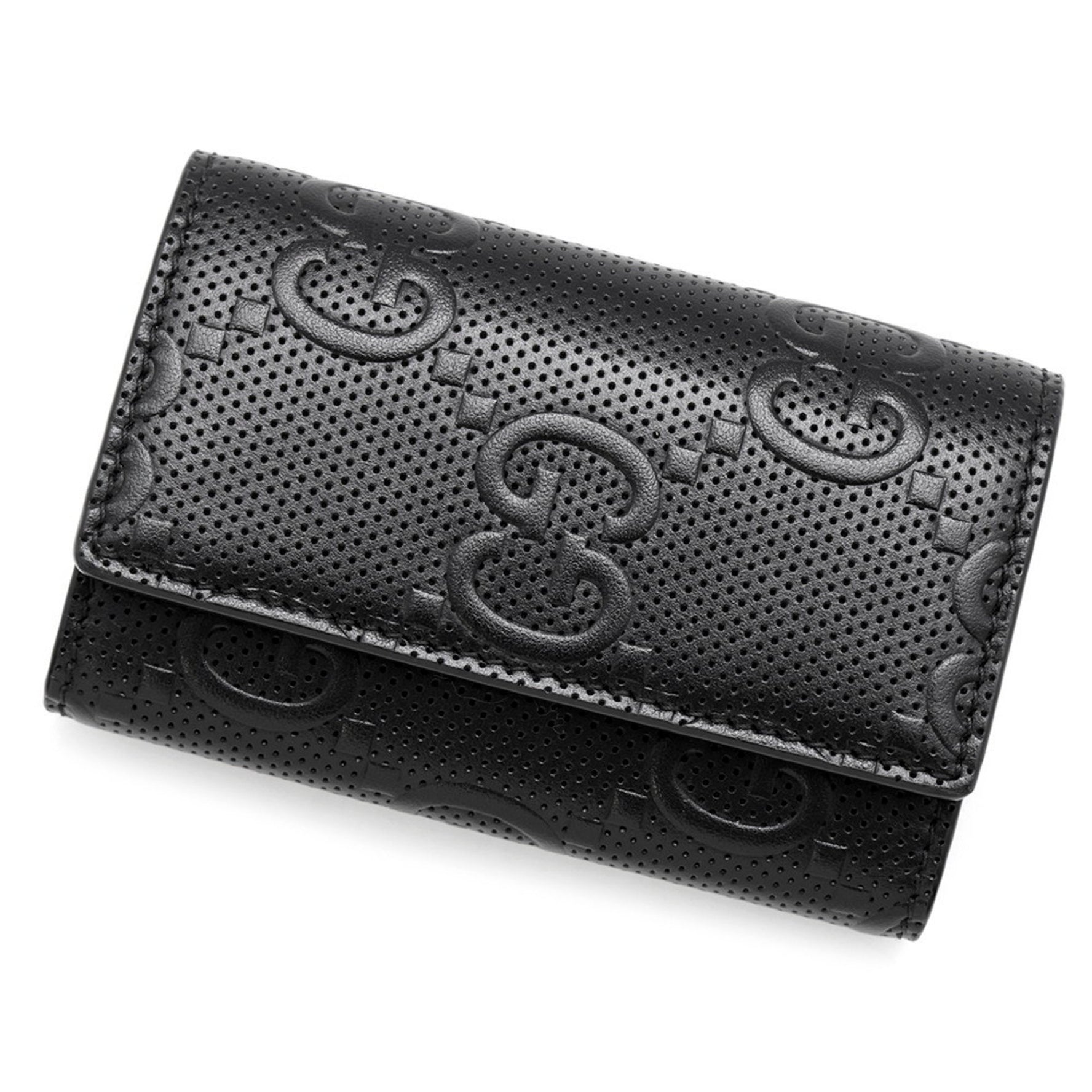 Gucci Case GG Embossed Leather Black