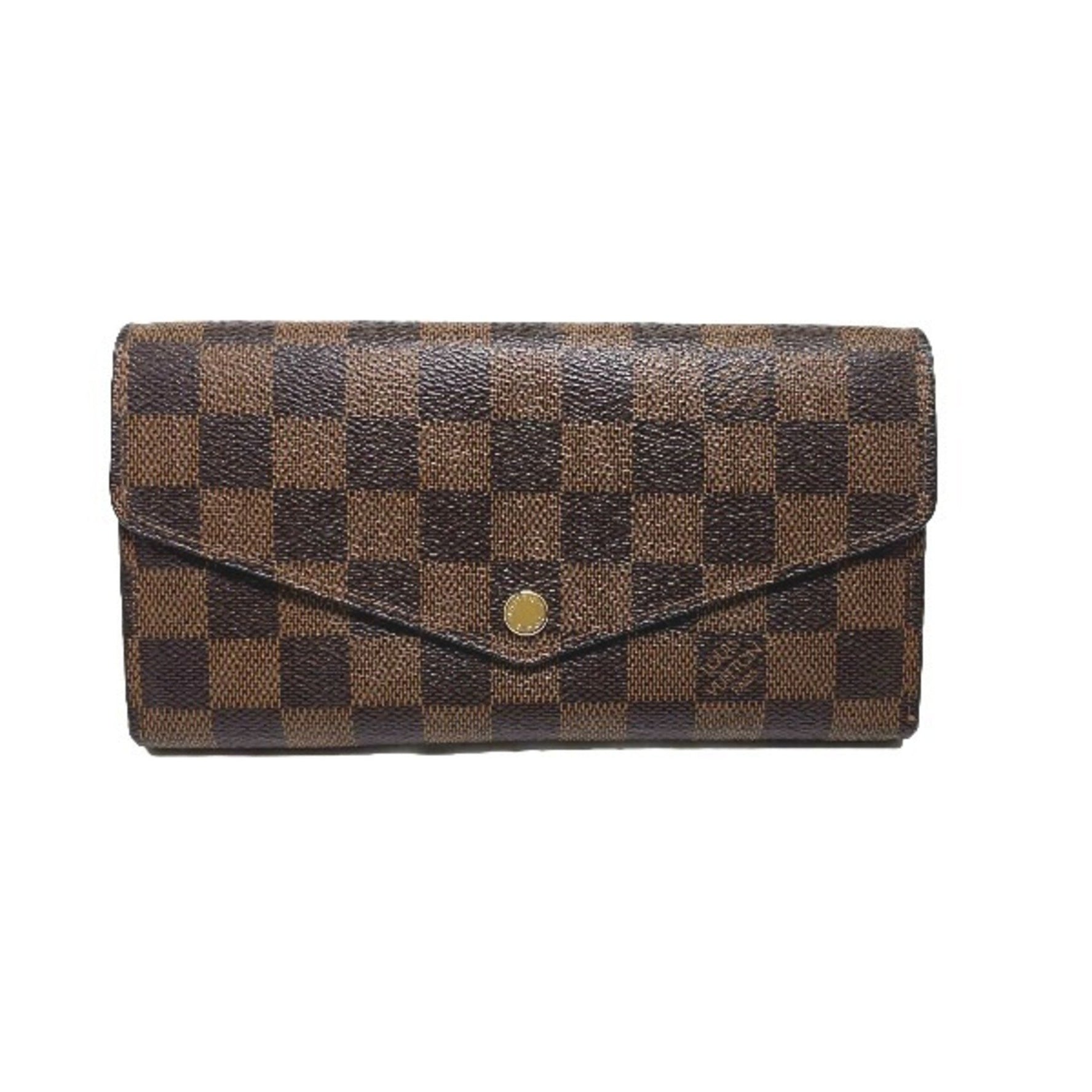 Louis Vuitton Round Zipper Damier Portefeuille Sara Long Wallet LV