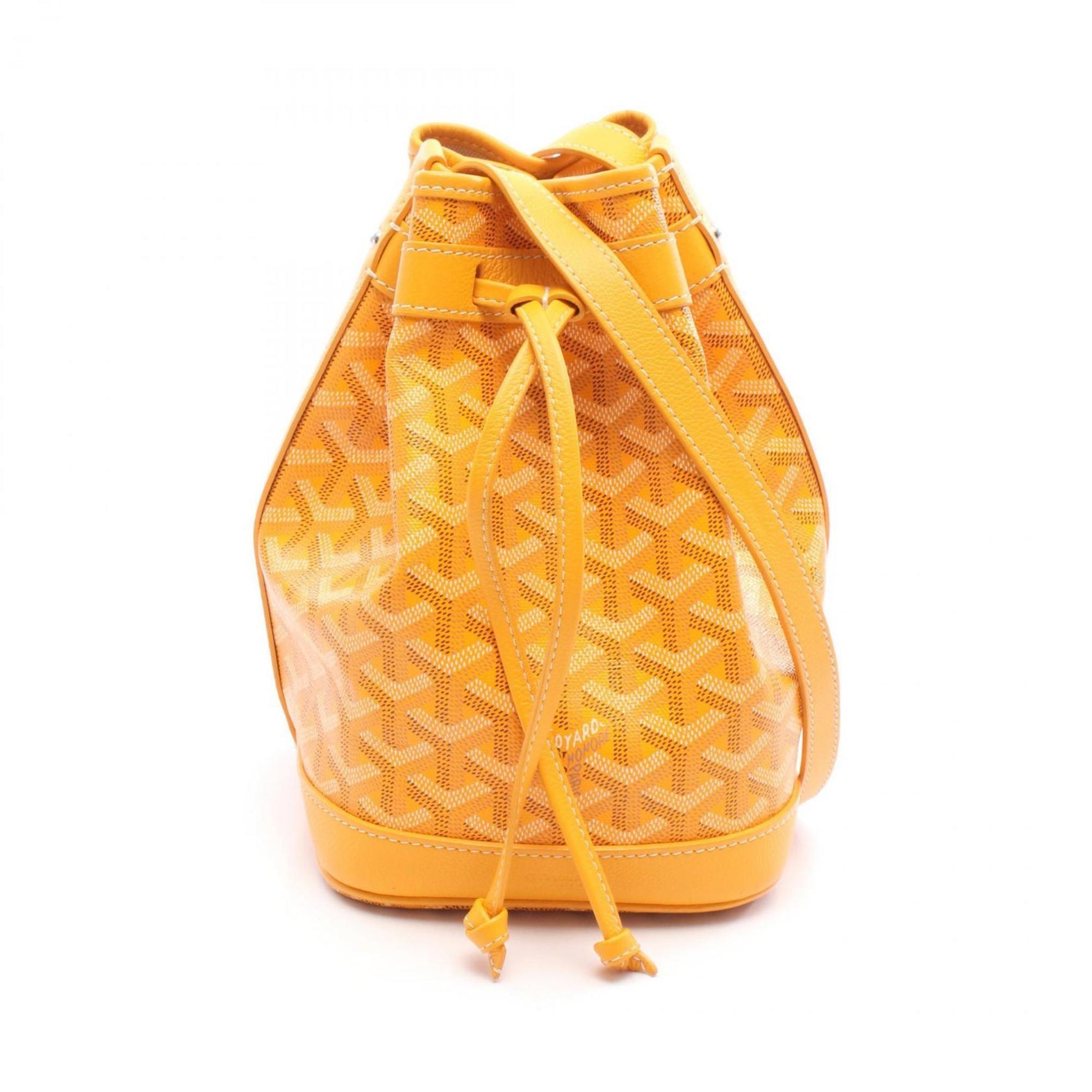 Goyard shoulder bag, coated canvas, yellow, multicolor