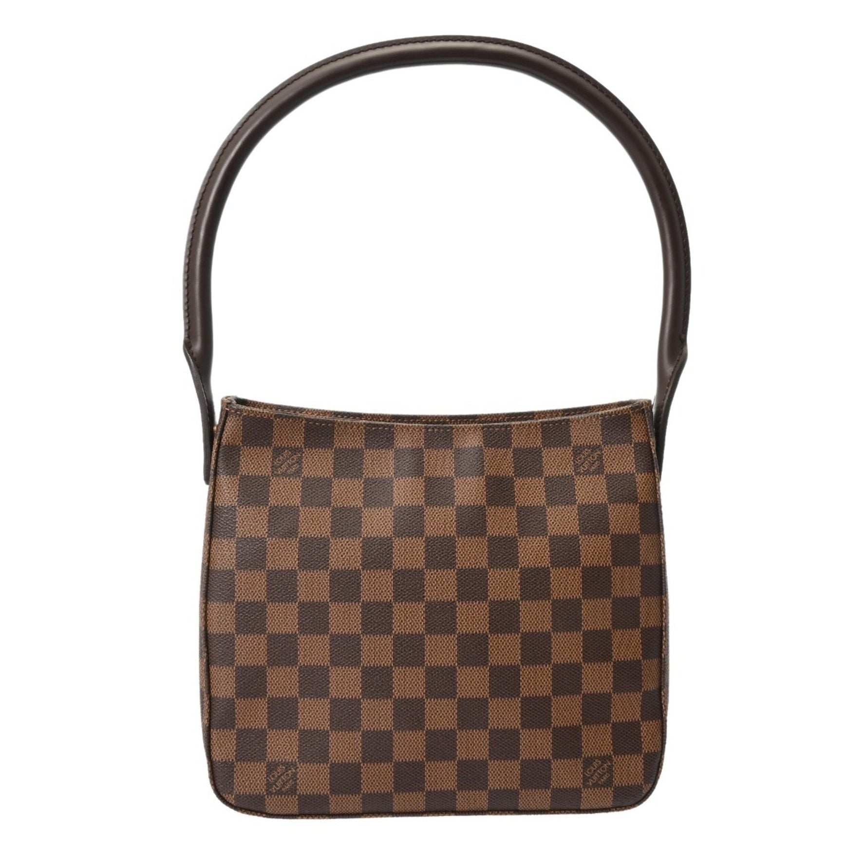 LOUIS VUITTON Damier Looping MM SP Order Brown Canvas One-Shoulder Bag