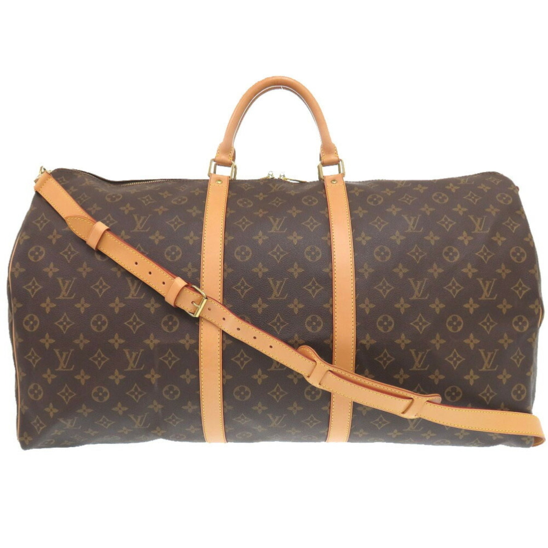 Louis Vuitton Keepall Bandouliere 60 Monogram Boston Bag LV 1139 Men's