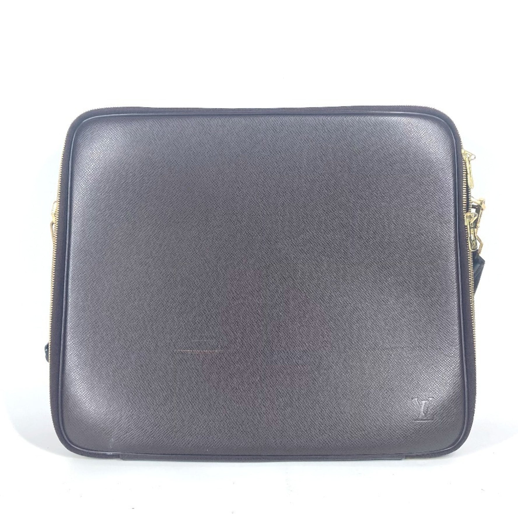 Louis Vuitton Taiga Porto Ordinatur Odessa with pouch Briefcase bag Shoulder Handbag leather Men's Wine red