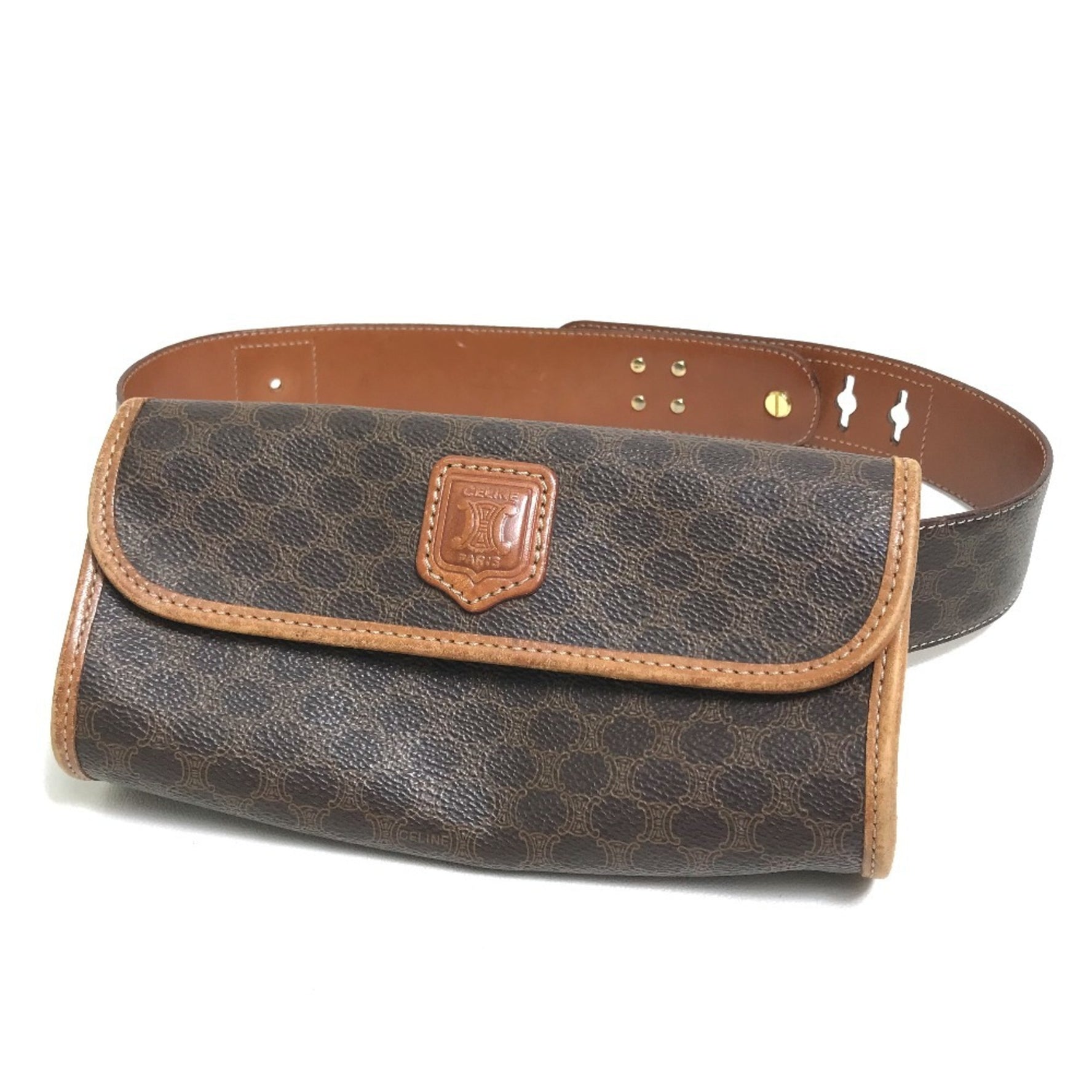 CELINE Macadam Second Bag/Waist Bag in PVC/Leather