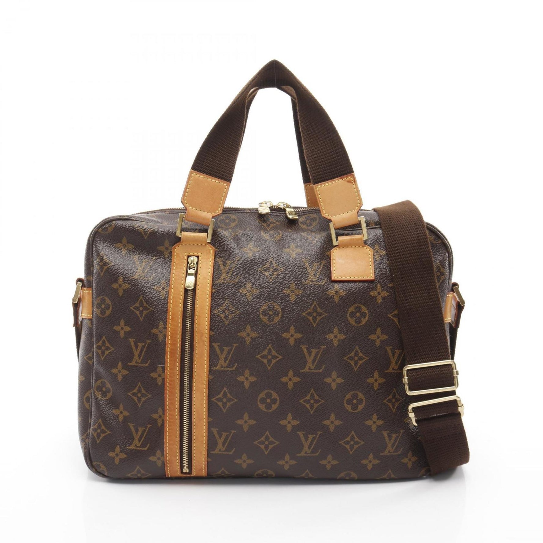 Louis Vuitton Sac Bosphore Monogram Handbag, Coated Canvas and Leather, Brown, Women