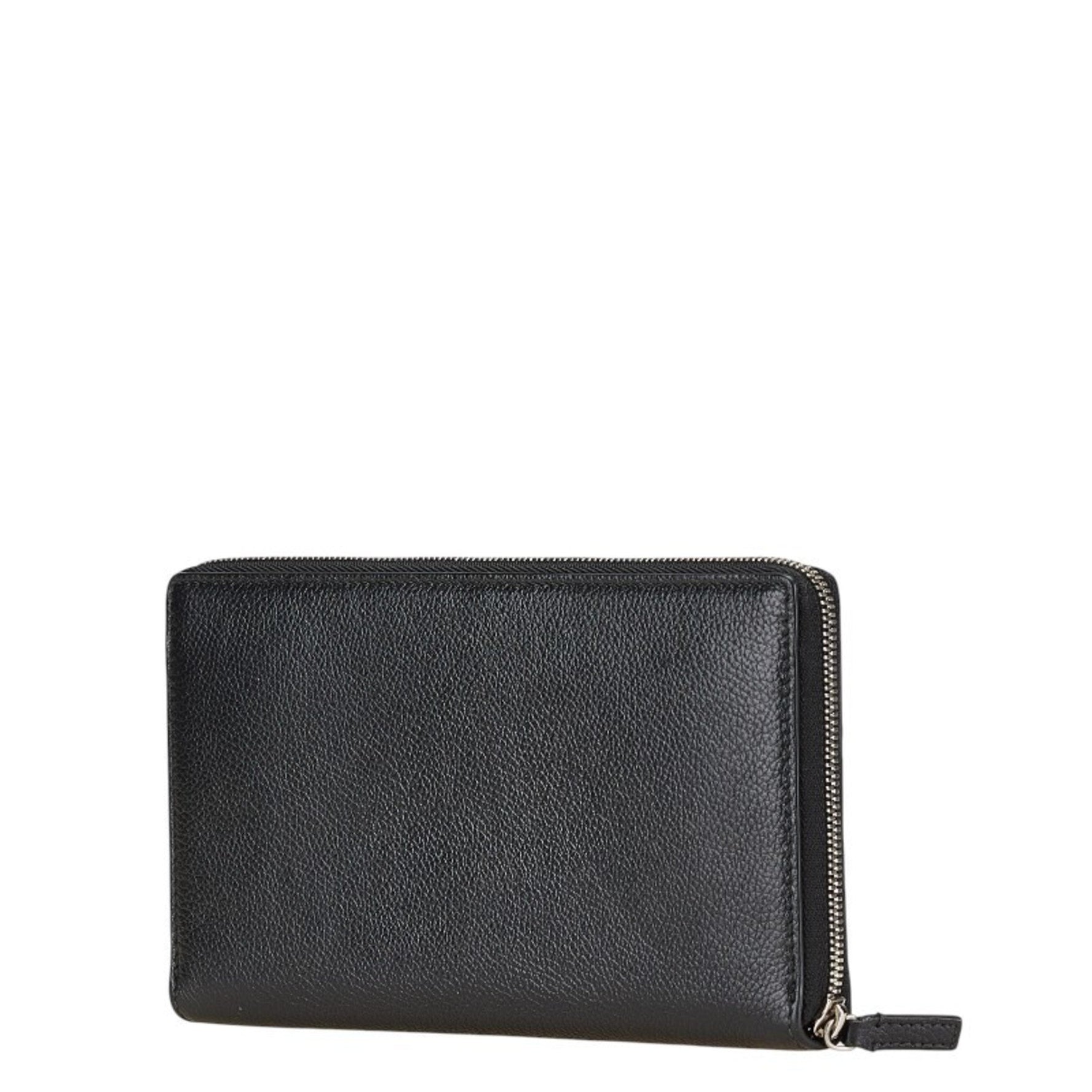 Balenciaga B logo long wallet in leather .