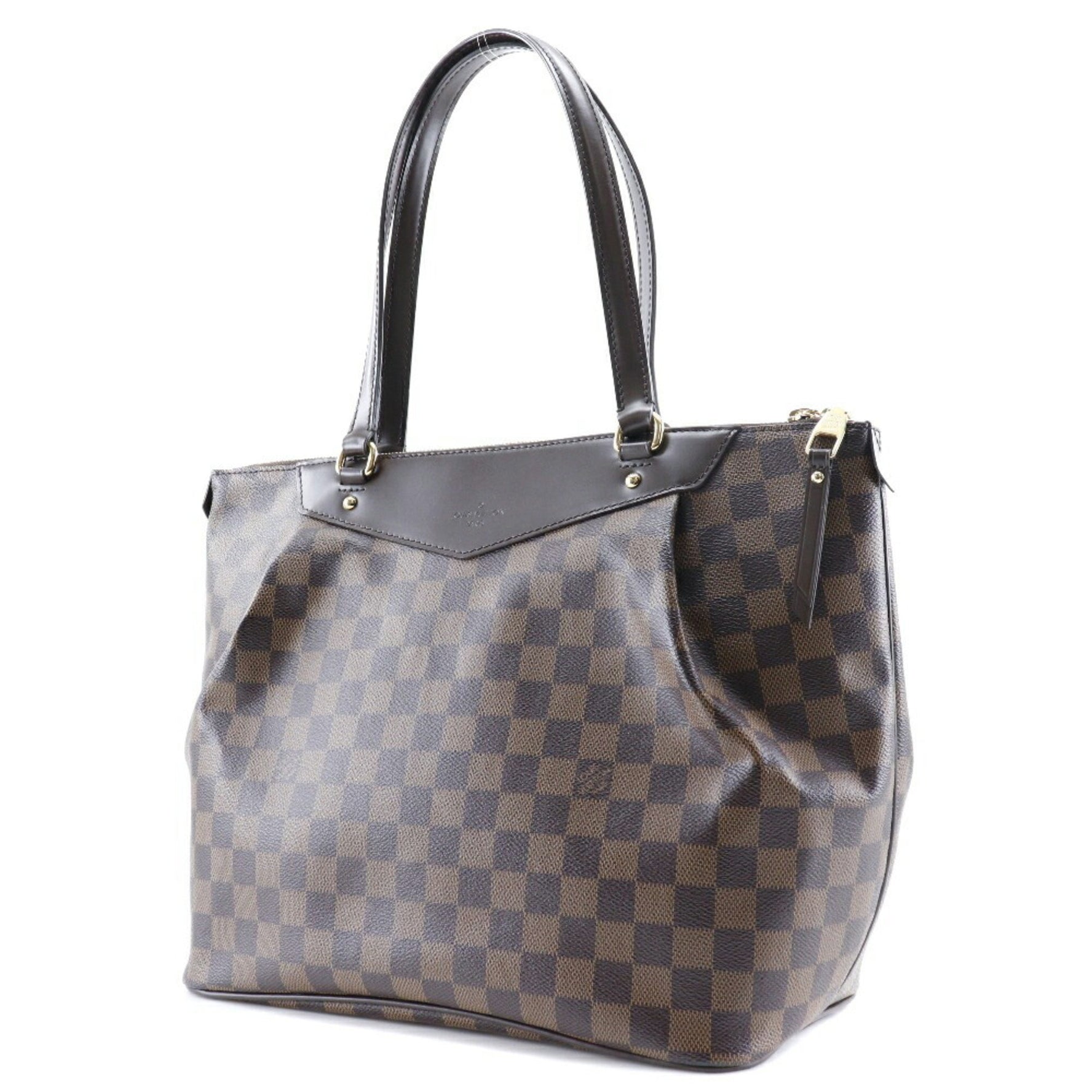 Louis Vuitton Westminster GM Tote Bag Damier Canvas Made in France 2012 Shoulder Handbag Double Zipper Ladies