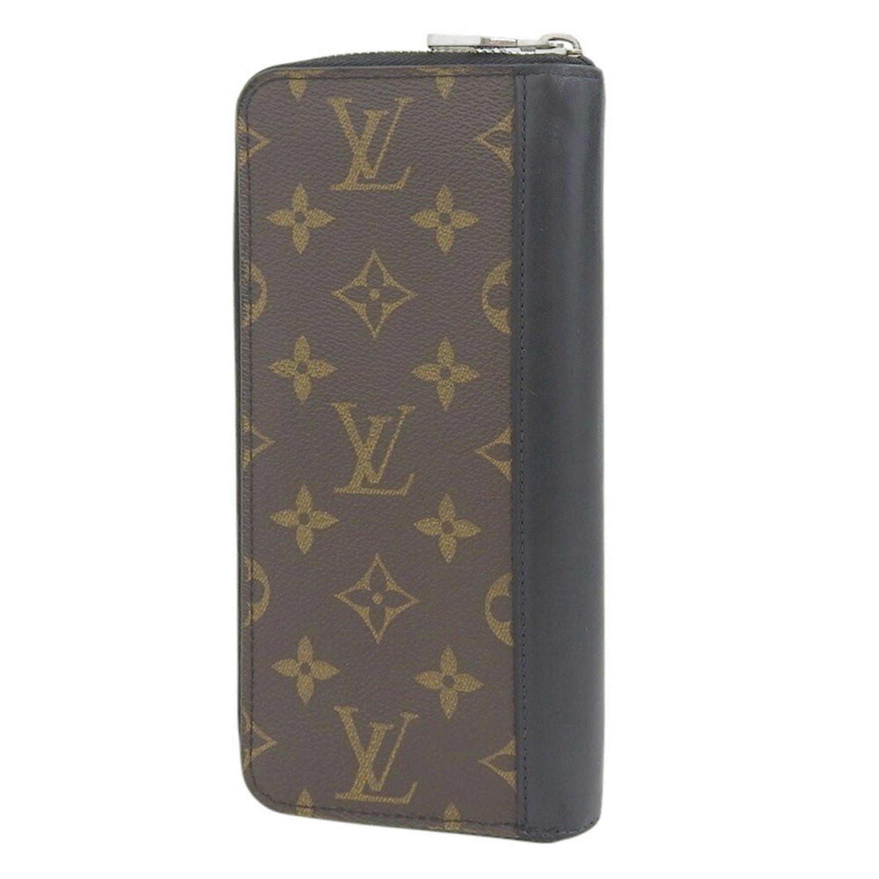 Louis Vuitton Monogram Macassar Zippy Wallet Vertical Round Long