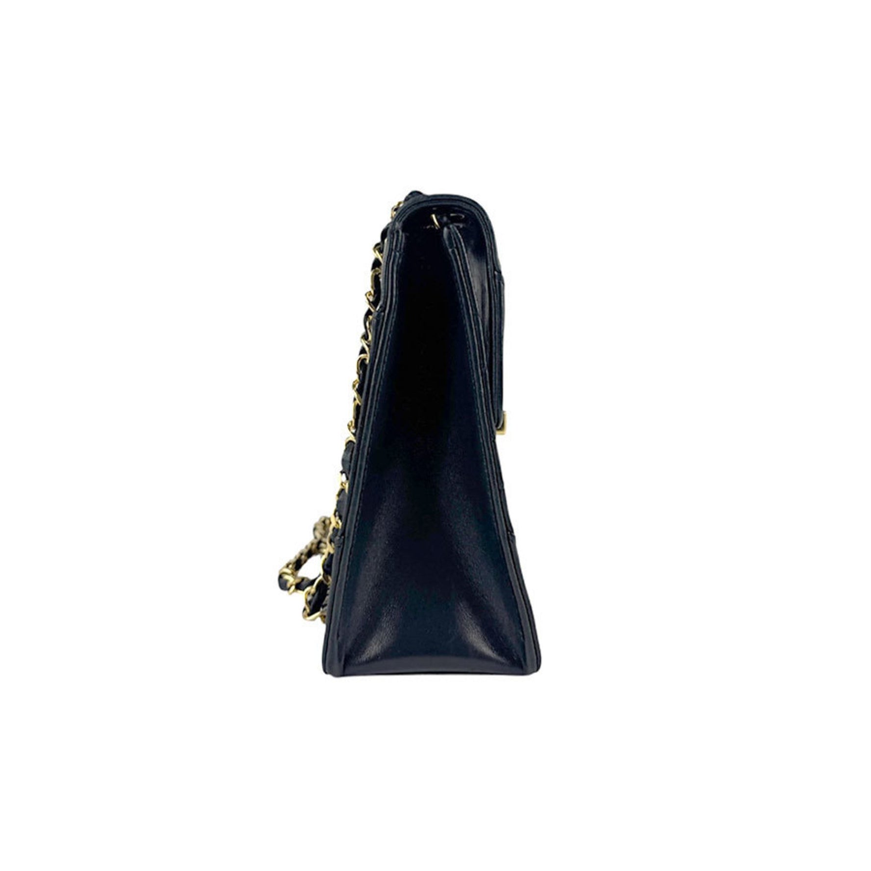 CHANEL Shoulder Bag, Lambskin, Black, Women's, Z6511