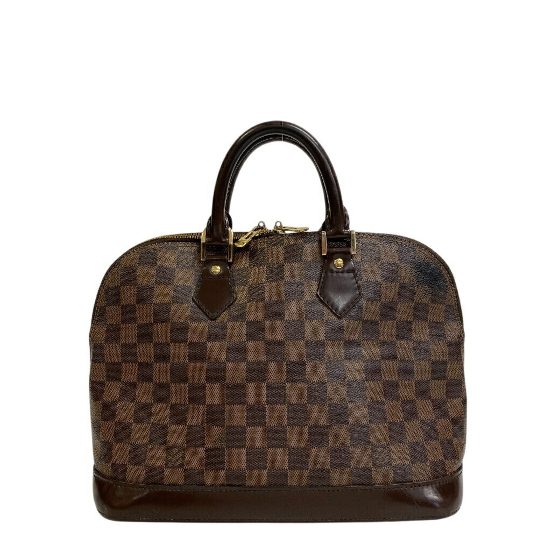 LOUIS VUITTON N53151 Alma PM Damier Handbag, Women's, Brown