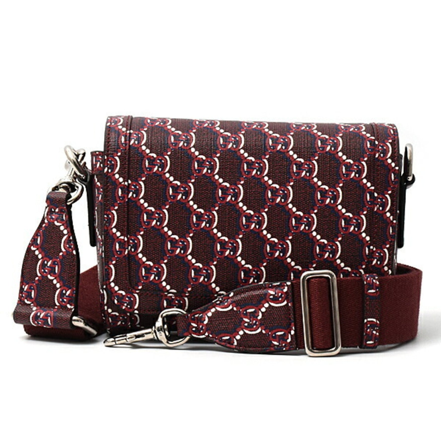 Gucci GG Shadow Super Mini Shoulder Bag Red