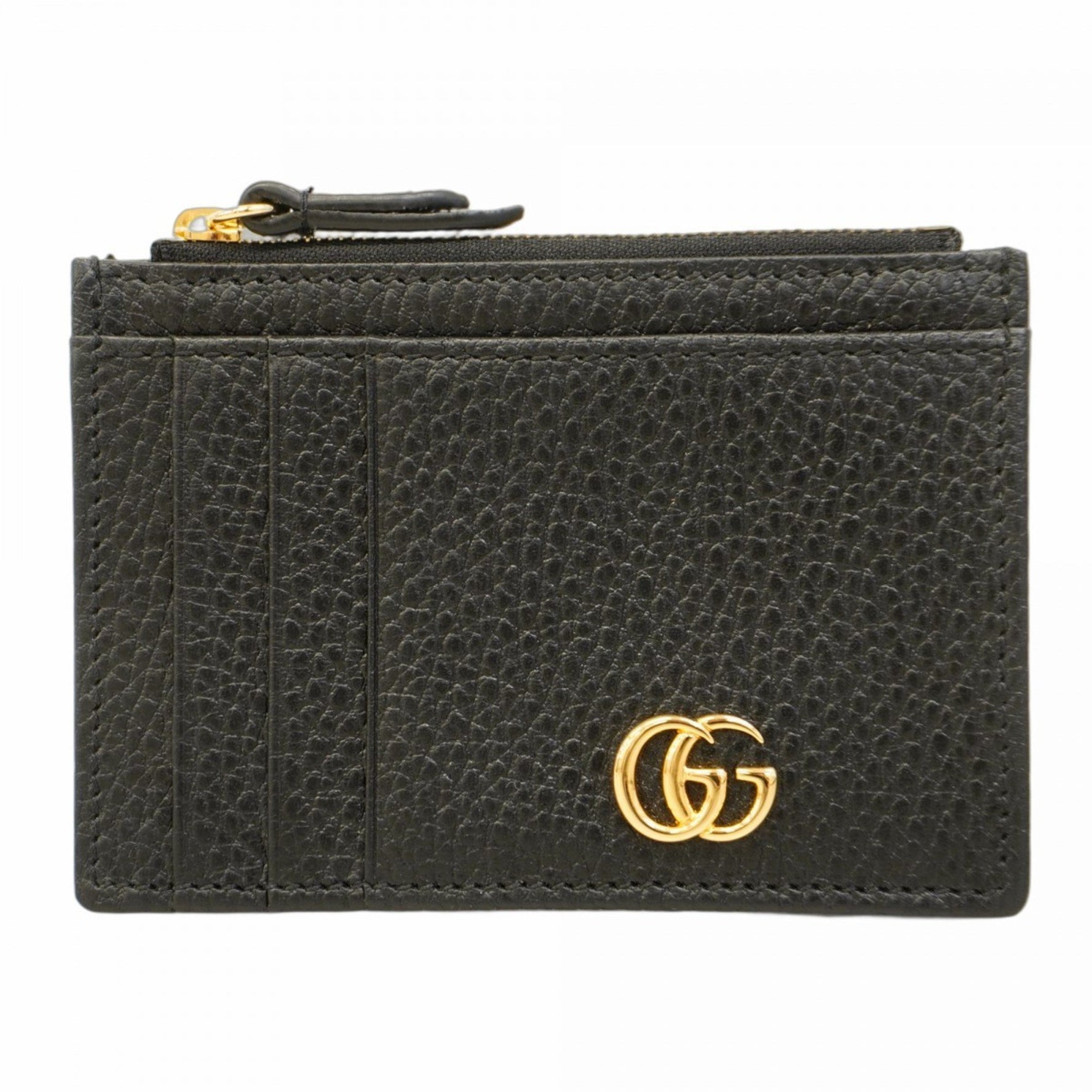 Gucci GG Marmont Wallet/Coin Case Leather Black Men's/Women's