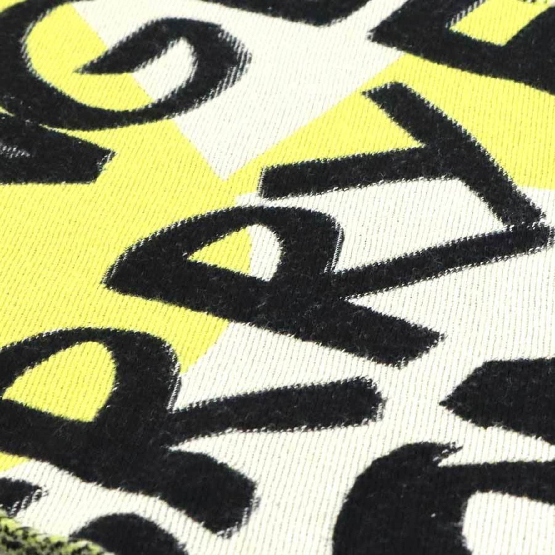 BURBERRY Muffler Cotton Yellow x Black Unisex