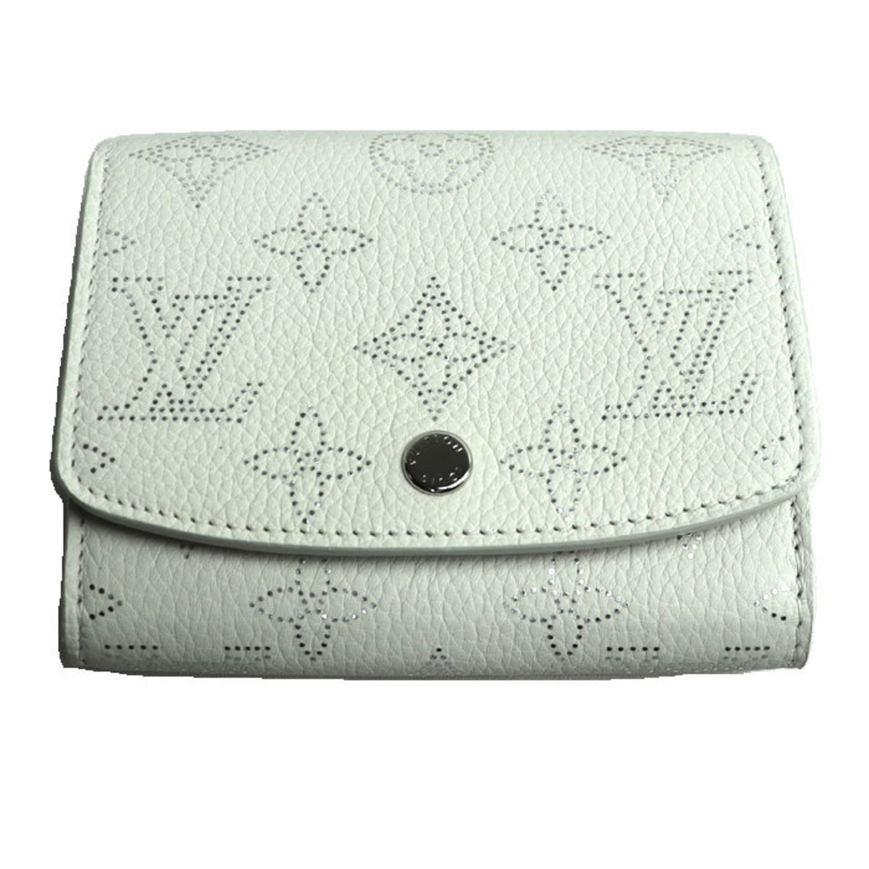 LOUIS VUITTON Louis Vuitton Portefeuille Iris Compact Bi-fold Wallet White M12682 Limited Edition for Women