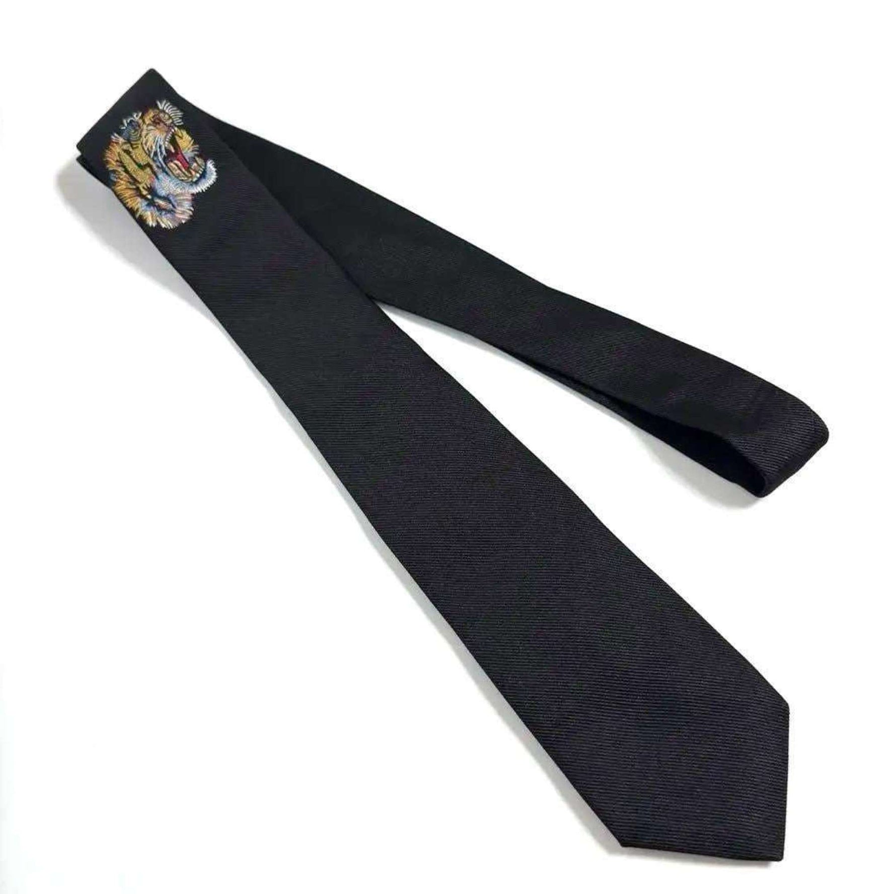 Gucci Underknot Tiger Tie in Silk