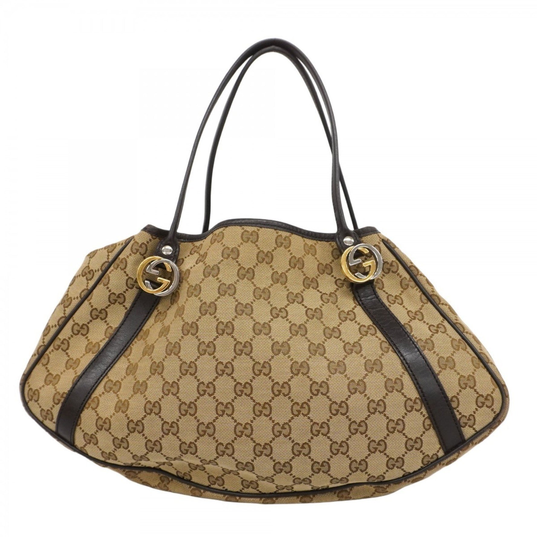 Gucci GG Canvas Tote Bag Gold