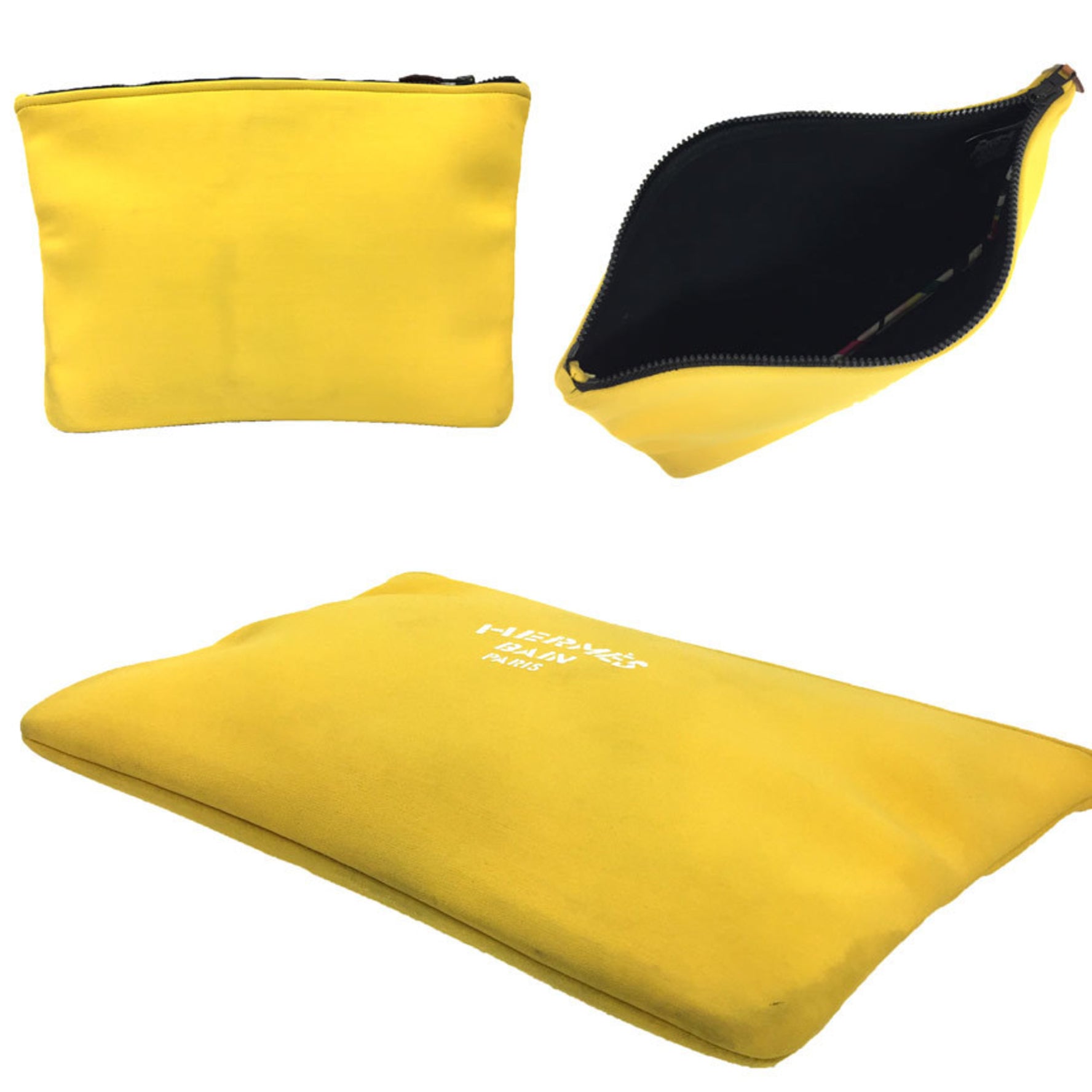 HERMES Trousse Flat Neobain MM Pouch Clutch Bag in Unisex