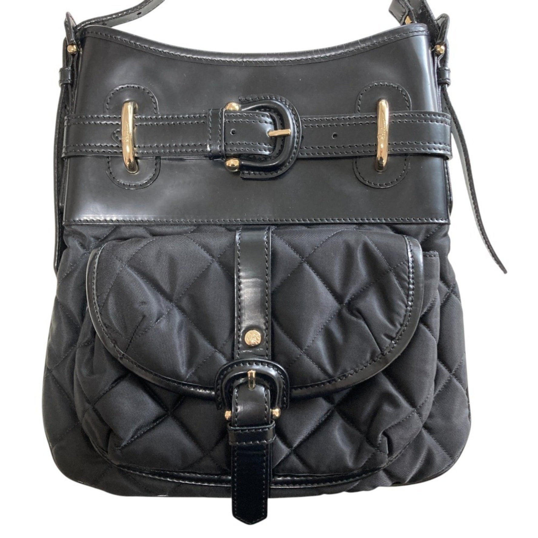 BURBERRY ESTABLISHED quilted crossbody shoulder bag in