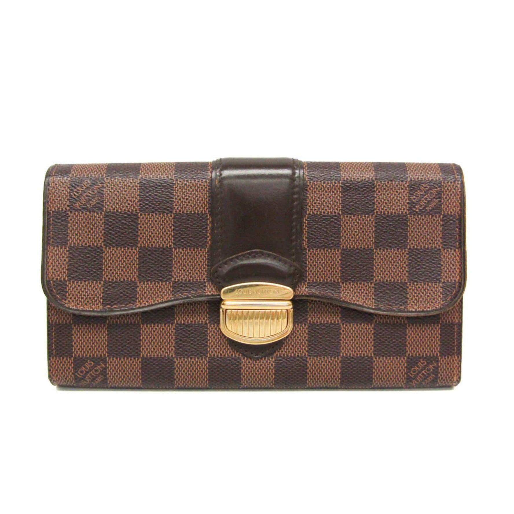 Louis Vuitton Damier Sistine Wallet Women,Men Damier Canvas Long Wallet (bi-fold) Brown,Damier Canvas