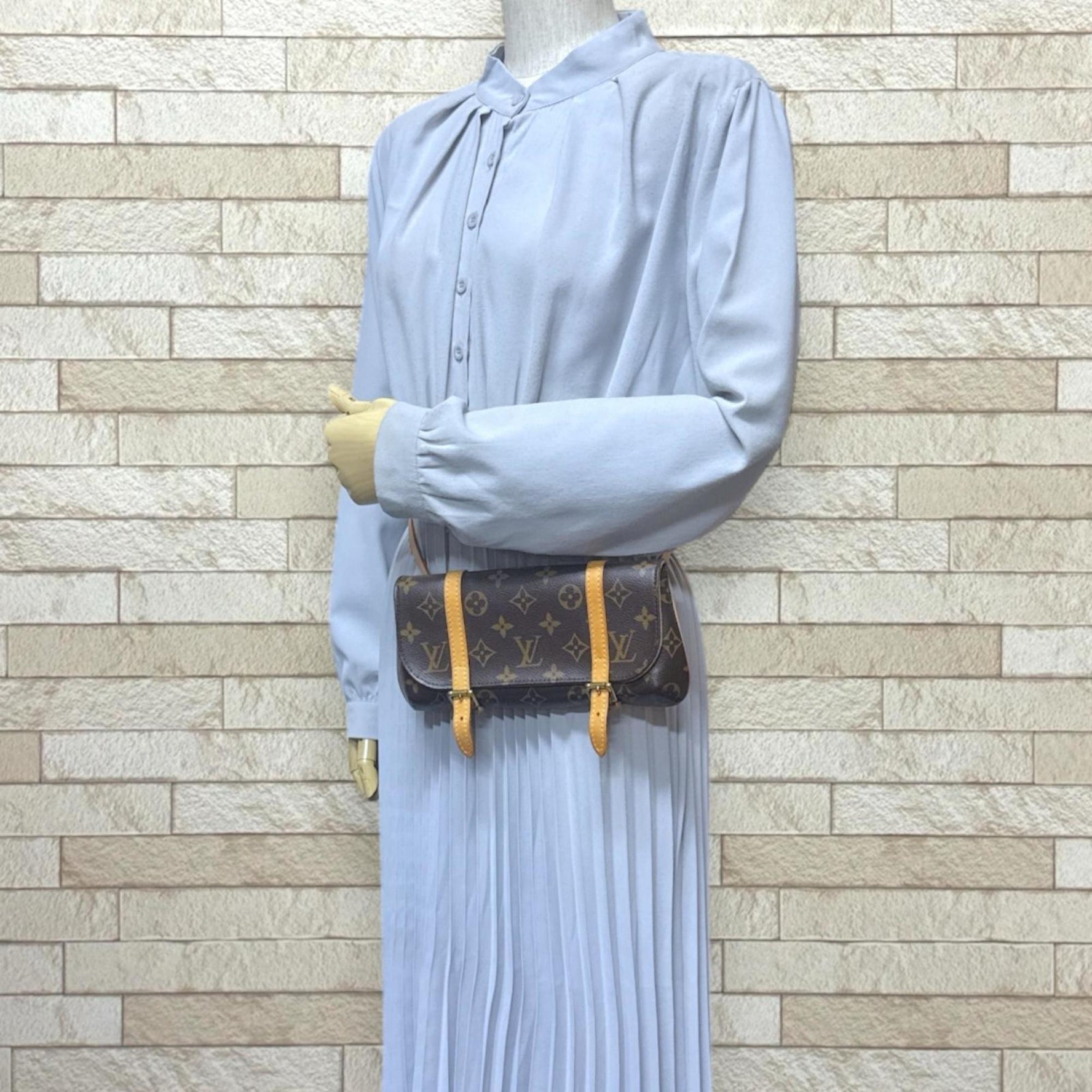 Louis Vuitton Pochette Marel Monogram Waist Bag, Brown