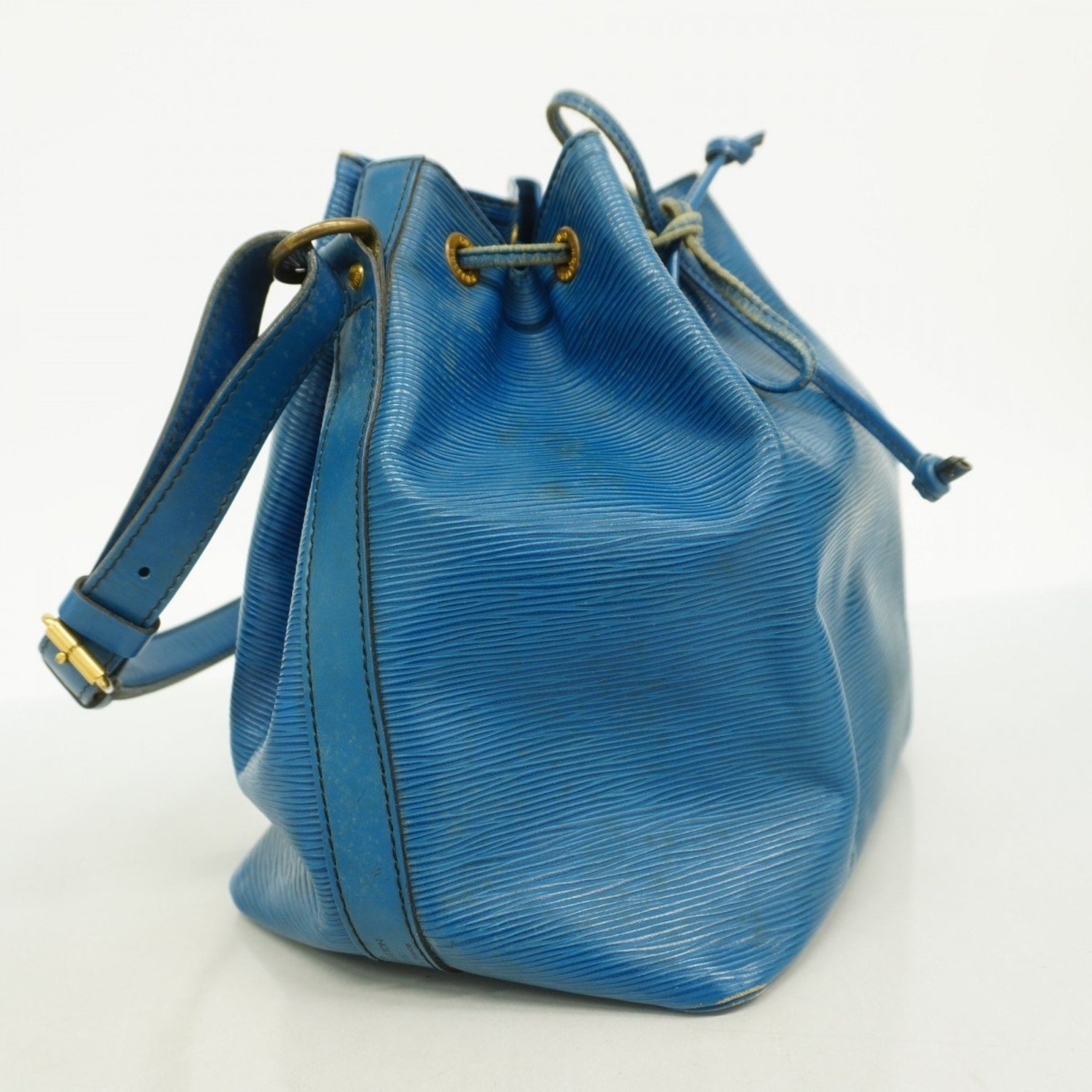 Louis Vuitton Epi Petit Noe Shoulder Bag M44105 Toledo Blue for Women