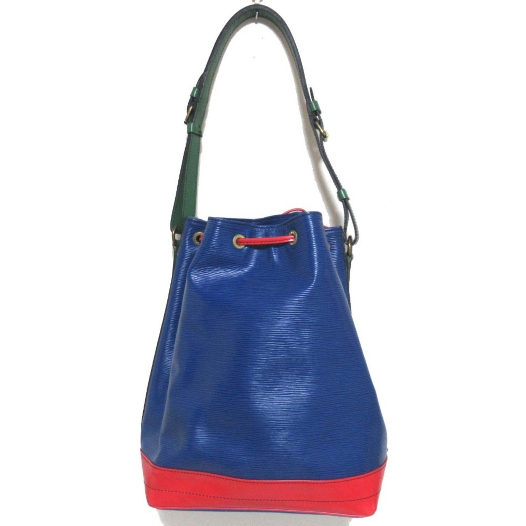Louis Vuitton Epi Noe Shoulder Bag Blue/Red/Green