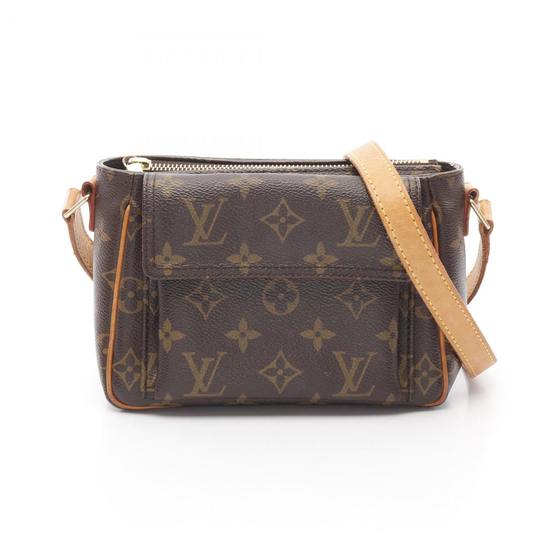 Louis Vuitton Viva Cite PM Shoulder Bag in Coated Canvas and Leather with Monogram Design