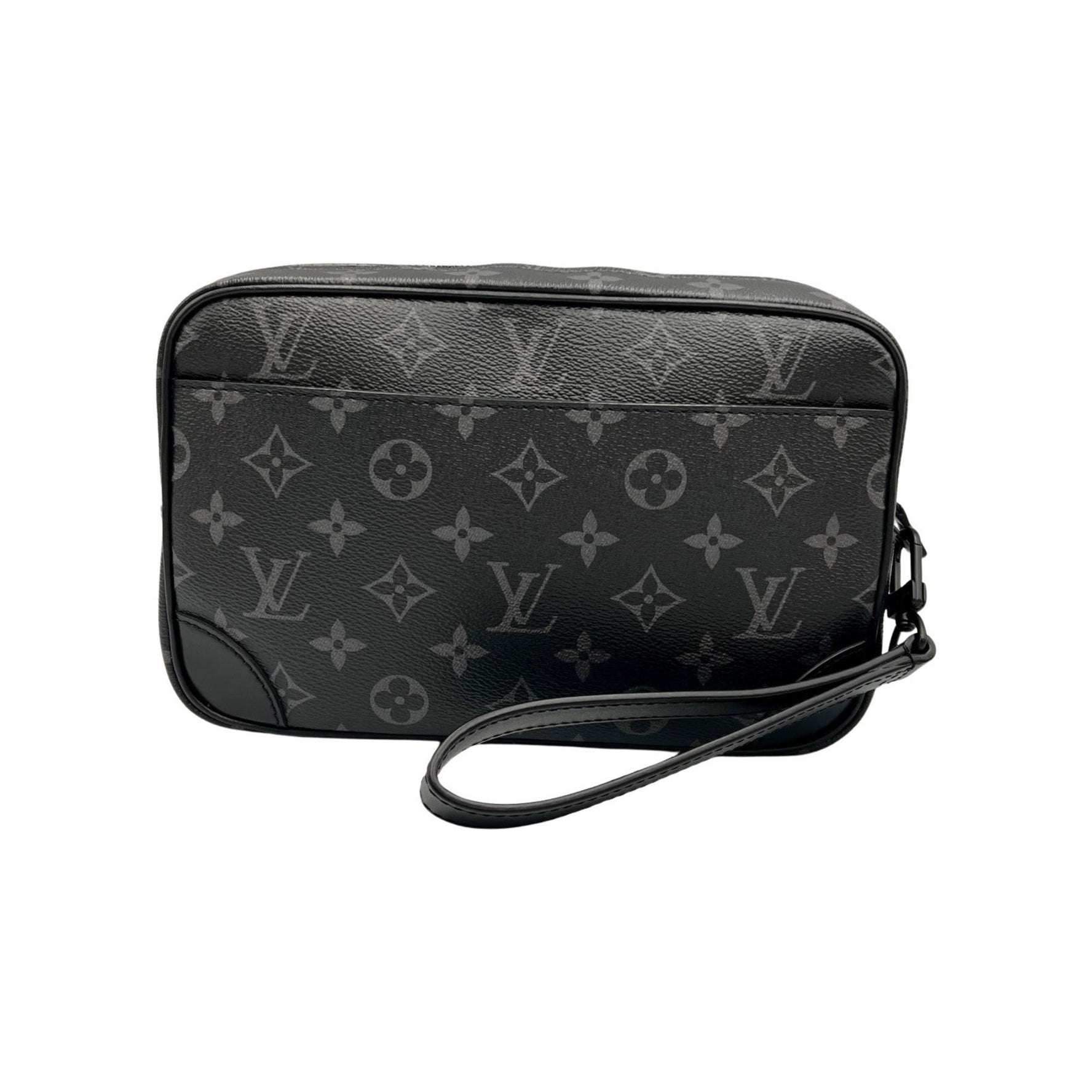 Louis Vuitton Eclipse Pochette Kasai Clutch Bag Coated Canvas